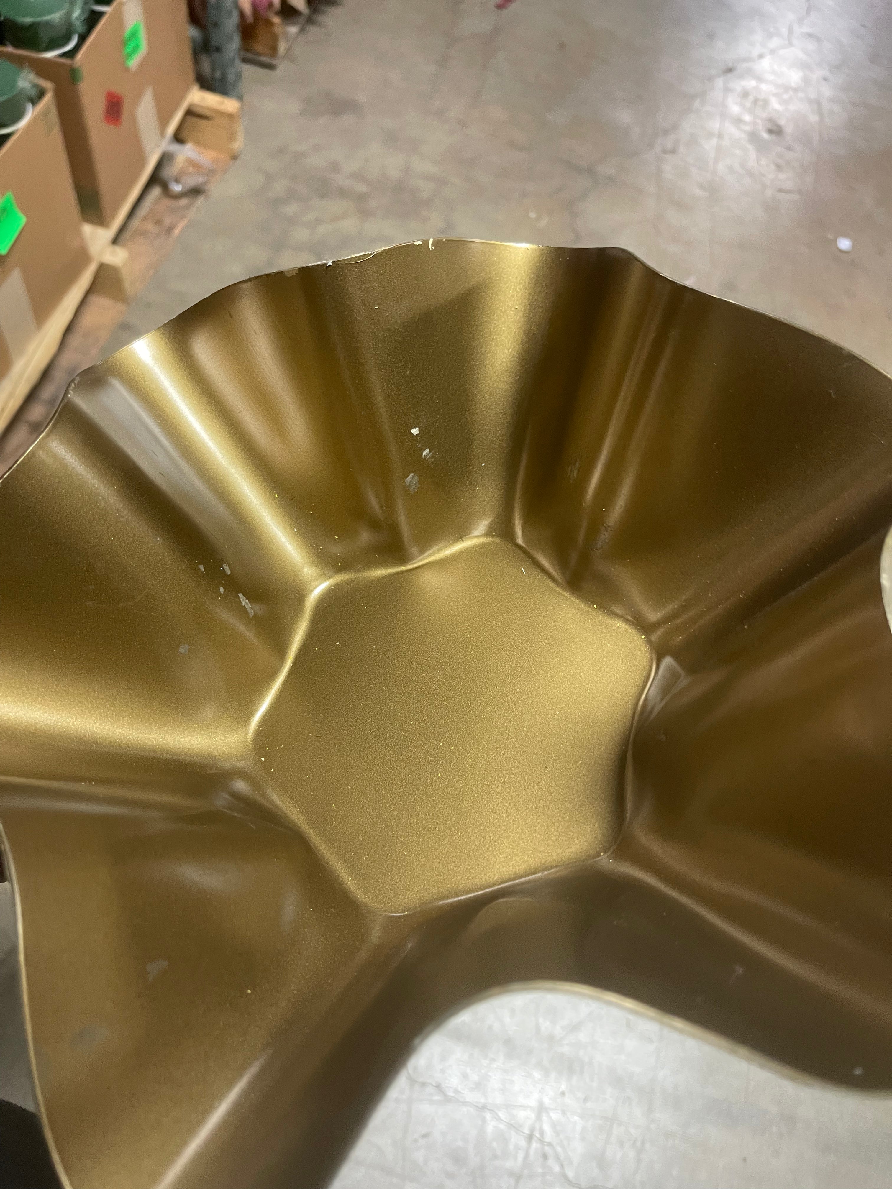 Metal Wavy Bowl Gold - Threshold™ designed with Studio McGee: Aluminum, Curved Design, Tabletop Accent Piece, final cut