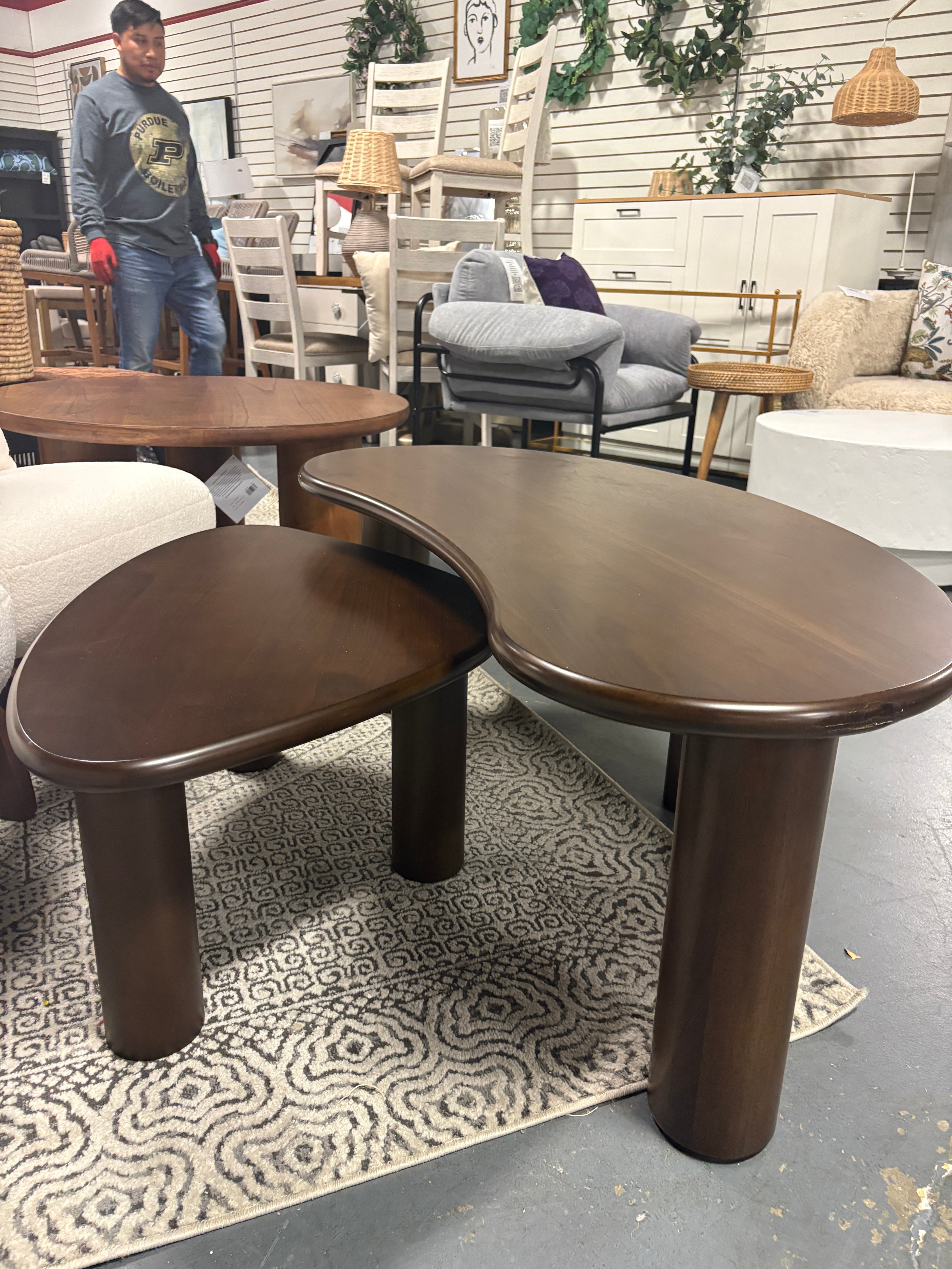 Wood Nesting Coffee Tables (Set of 2) SHOWROOM ITEM