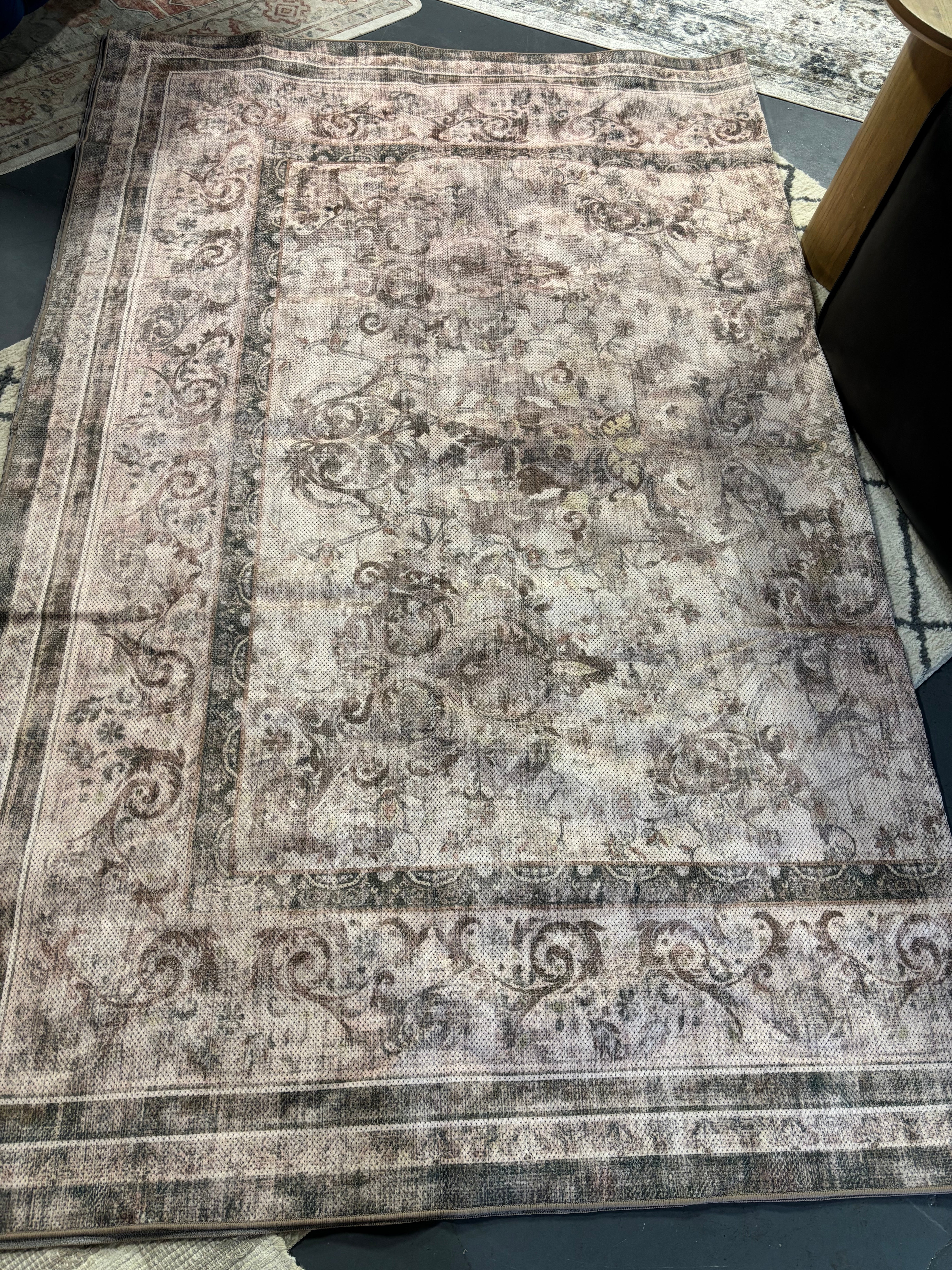8'x10' Farmhouse Style Area Rug - Cappuccino Beige SHOWROOM ITEM