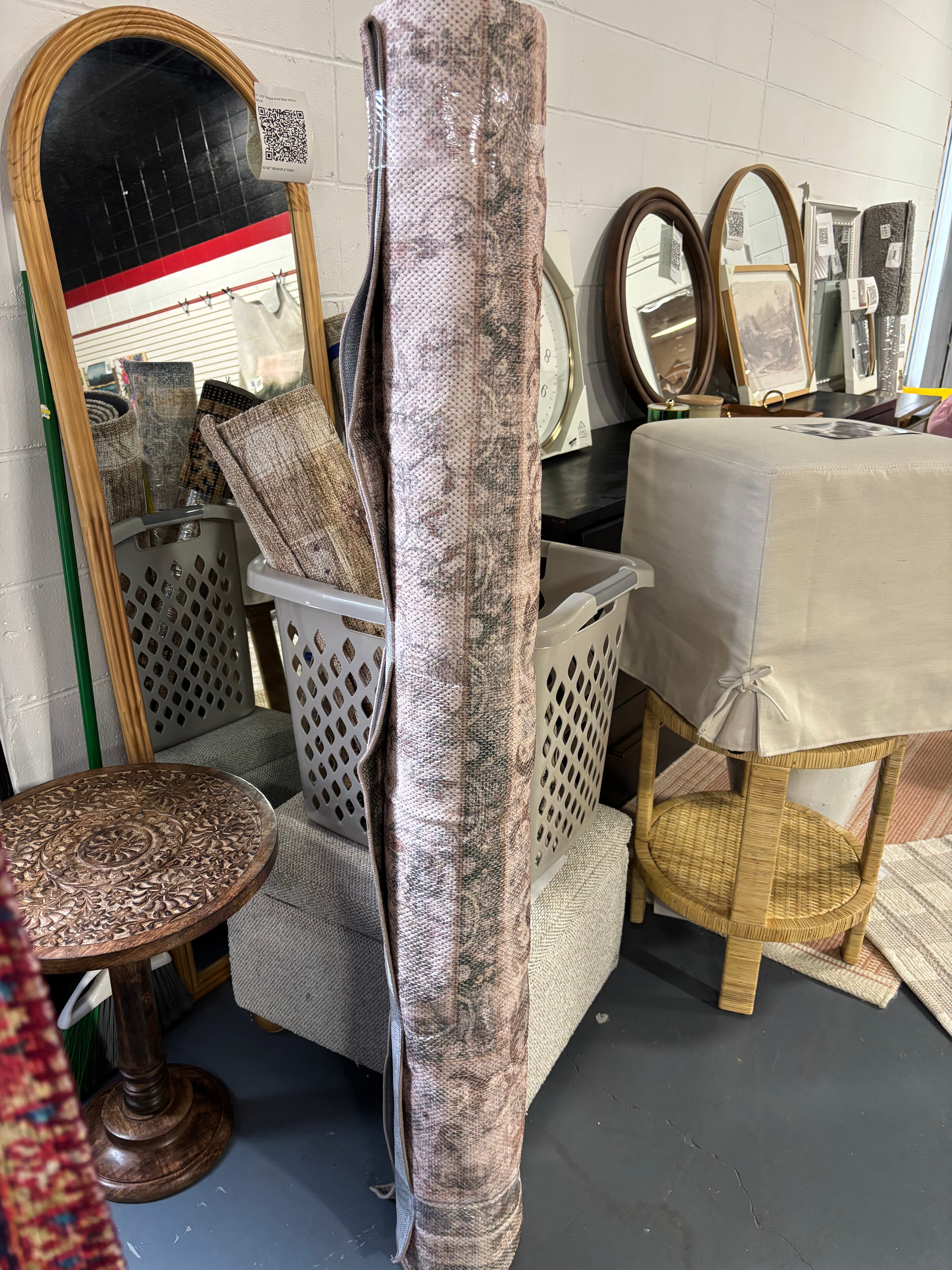 8'x10' Farmhouse Style Area Rug - Cappuccino Beige SHOWROOM ITEM