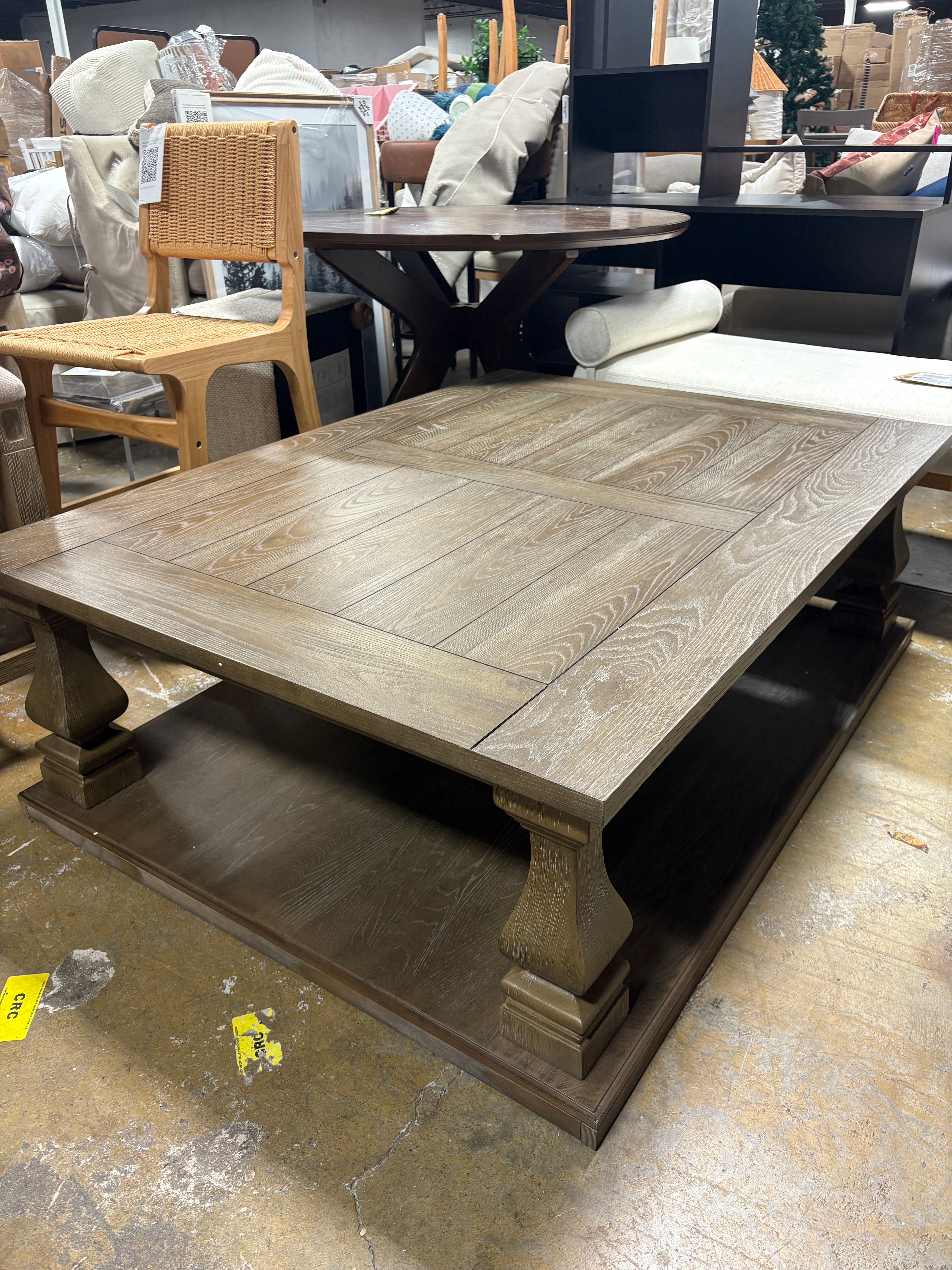 Johnelle Rectangular Cocktail Table Gray SHOWROOM ITEM