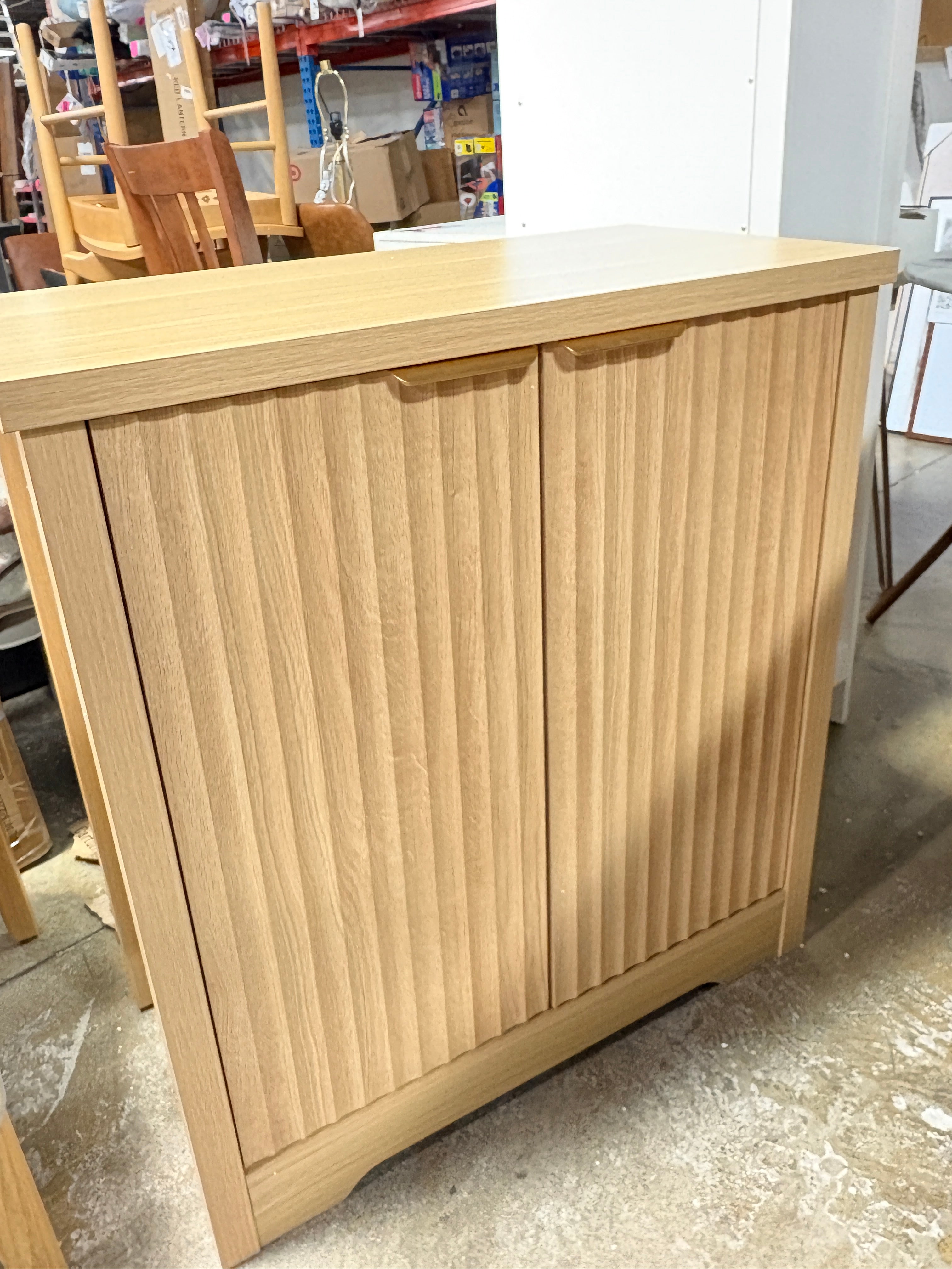 Bamboo Storage Cabinet 3-Tier Floor Cupboard SHOWROOM ITEM