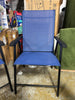 (Set of 2) Paladin Outdoor Folding Patio Sling Chairs - Navy Blue SHOWROOM ITEM