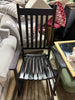 Outdoor Wooden Rocking Chair with High Back - Black SHOWROOM ITEM
