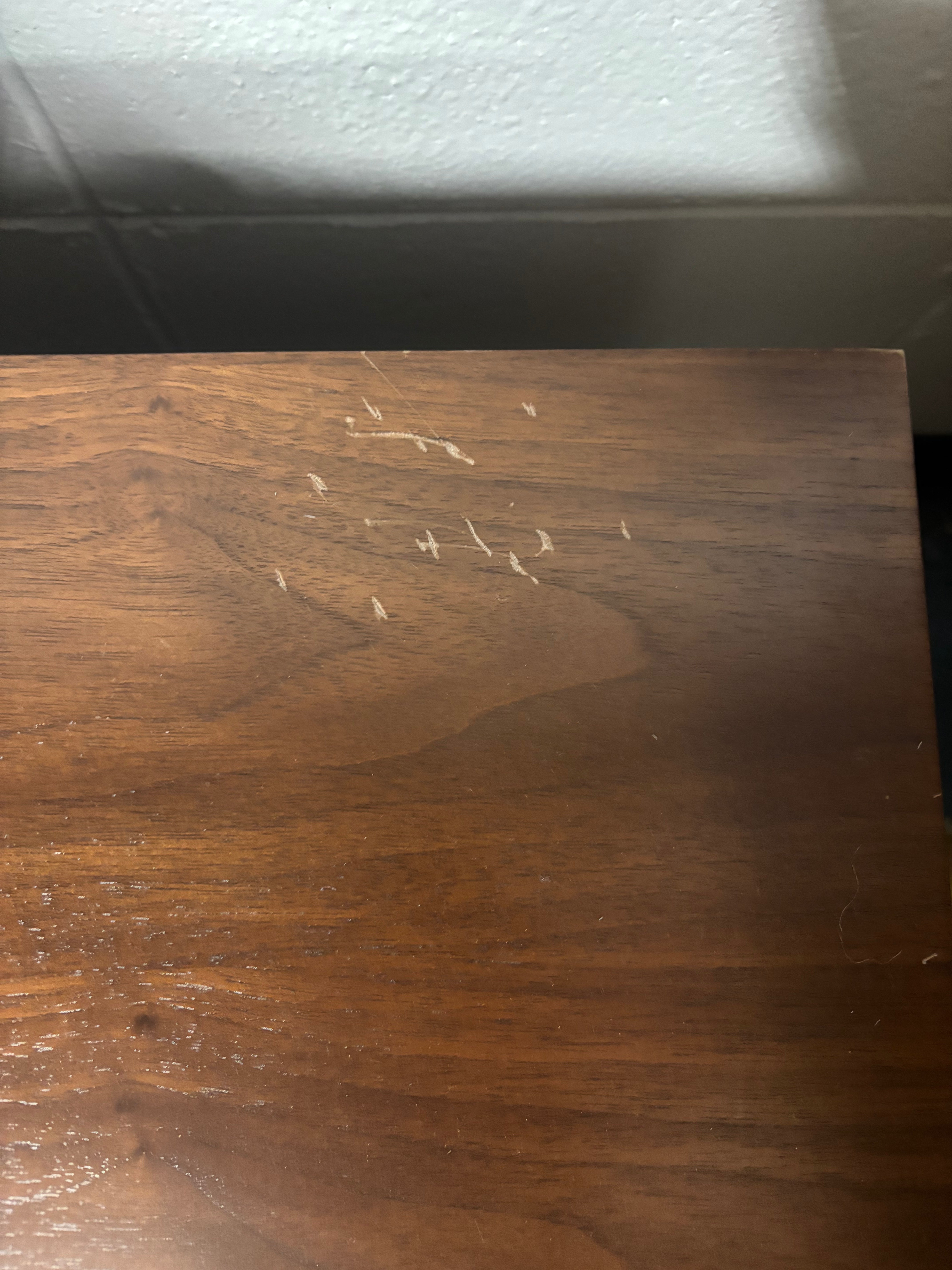 Indra 2-Drawer Nightstand - Walnut SHOWROOM ITEM