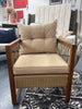 1pc Costway Patio Conversation Chair - Tan SHOWROOM ITEM