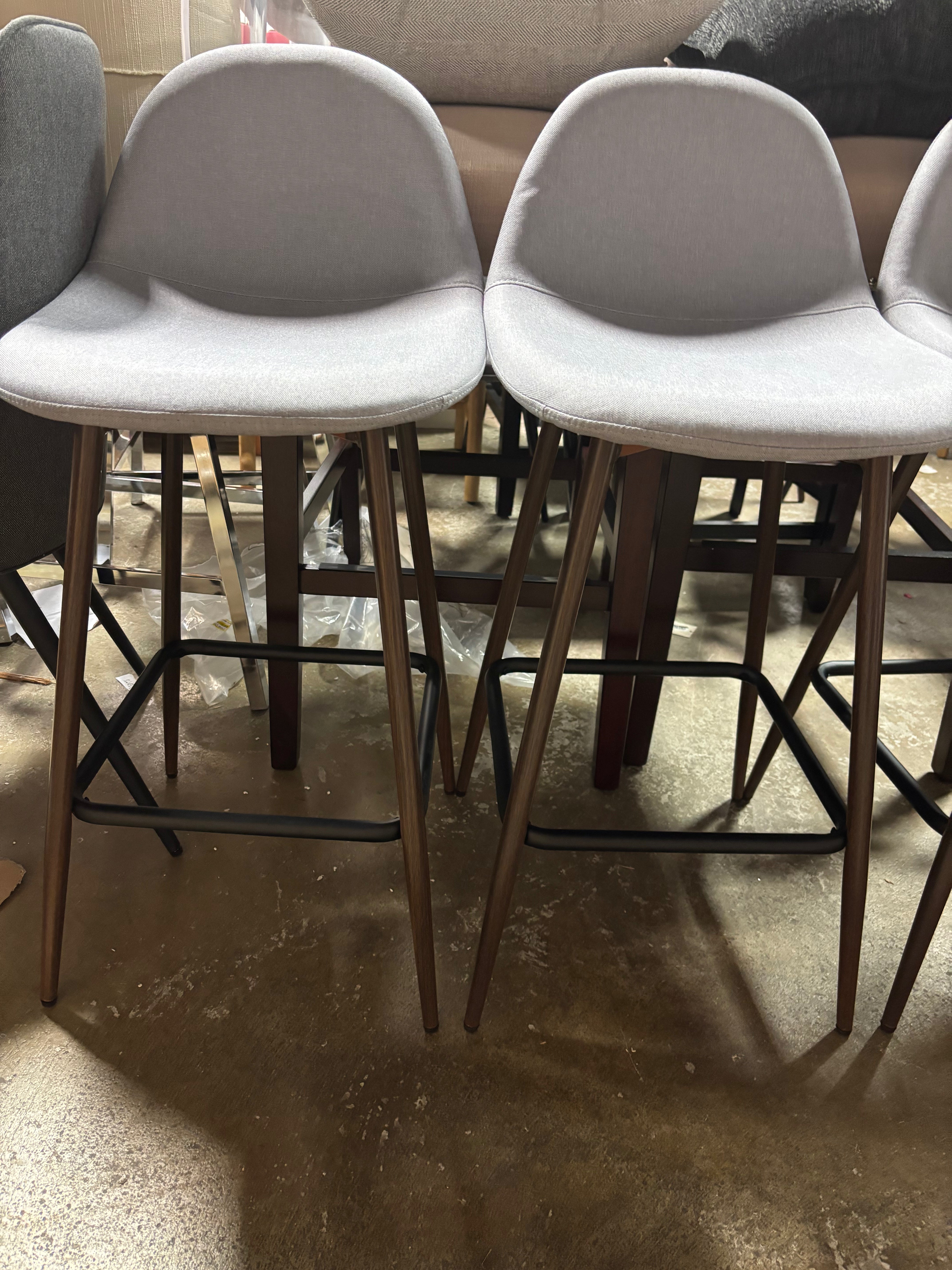 (Set of 3) Copley Counter Height Barstool - Light Gray SHOWROOM ITEM