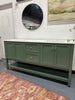 Binne 72'' Double Bathroom Vanity with Top - Sage Green SHOWROOM ITEM