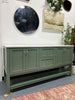 Binne 72'' Double Bathroom Vanity with Top - Sage Green SHOWROOM ITEM