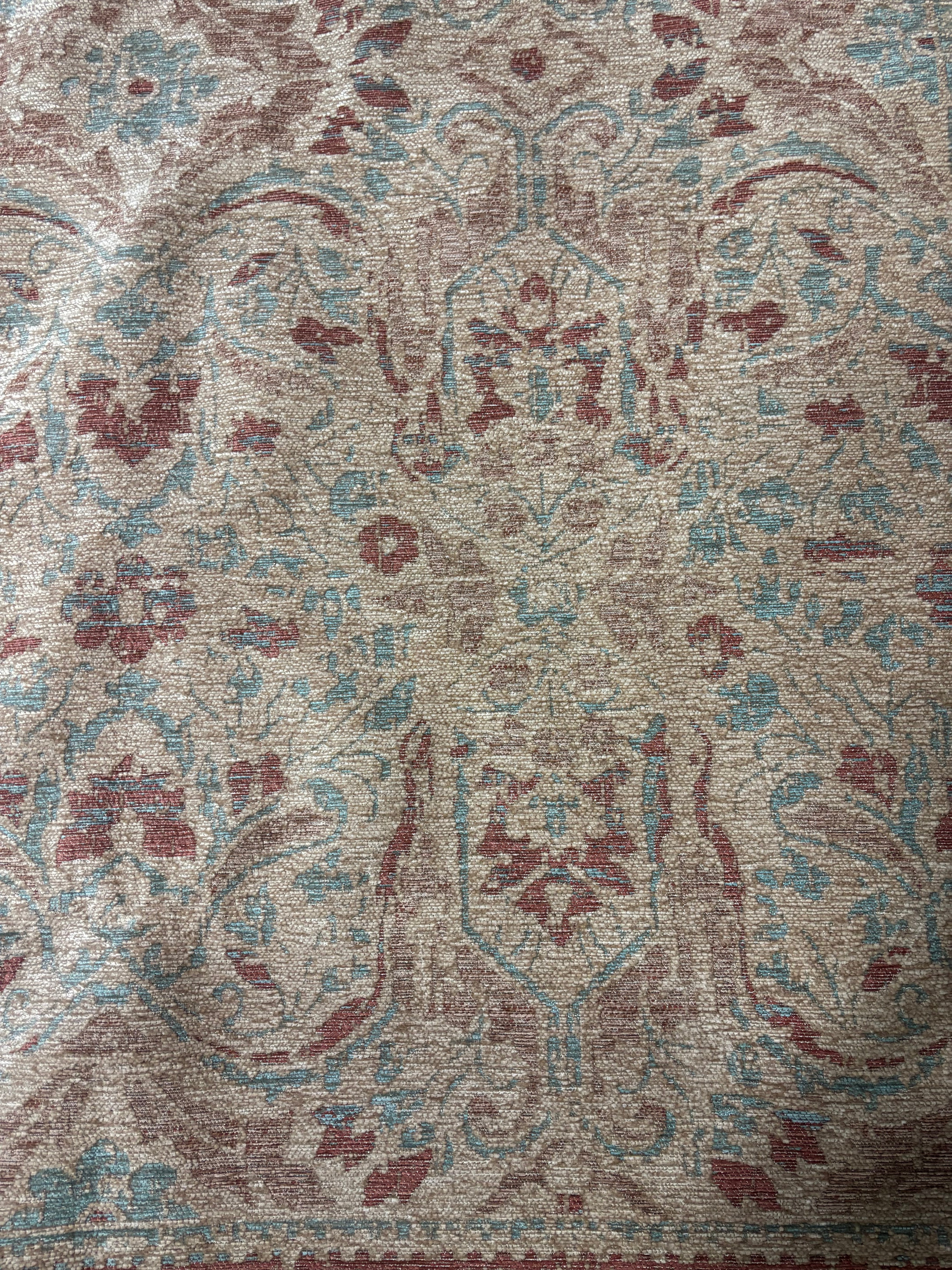 5'1" x 6'11" Ornate Persian Outdoor Area Rug - Orange SHOWROOM ITEM
