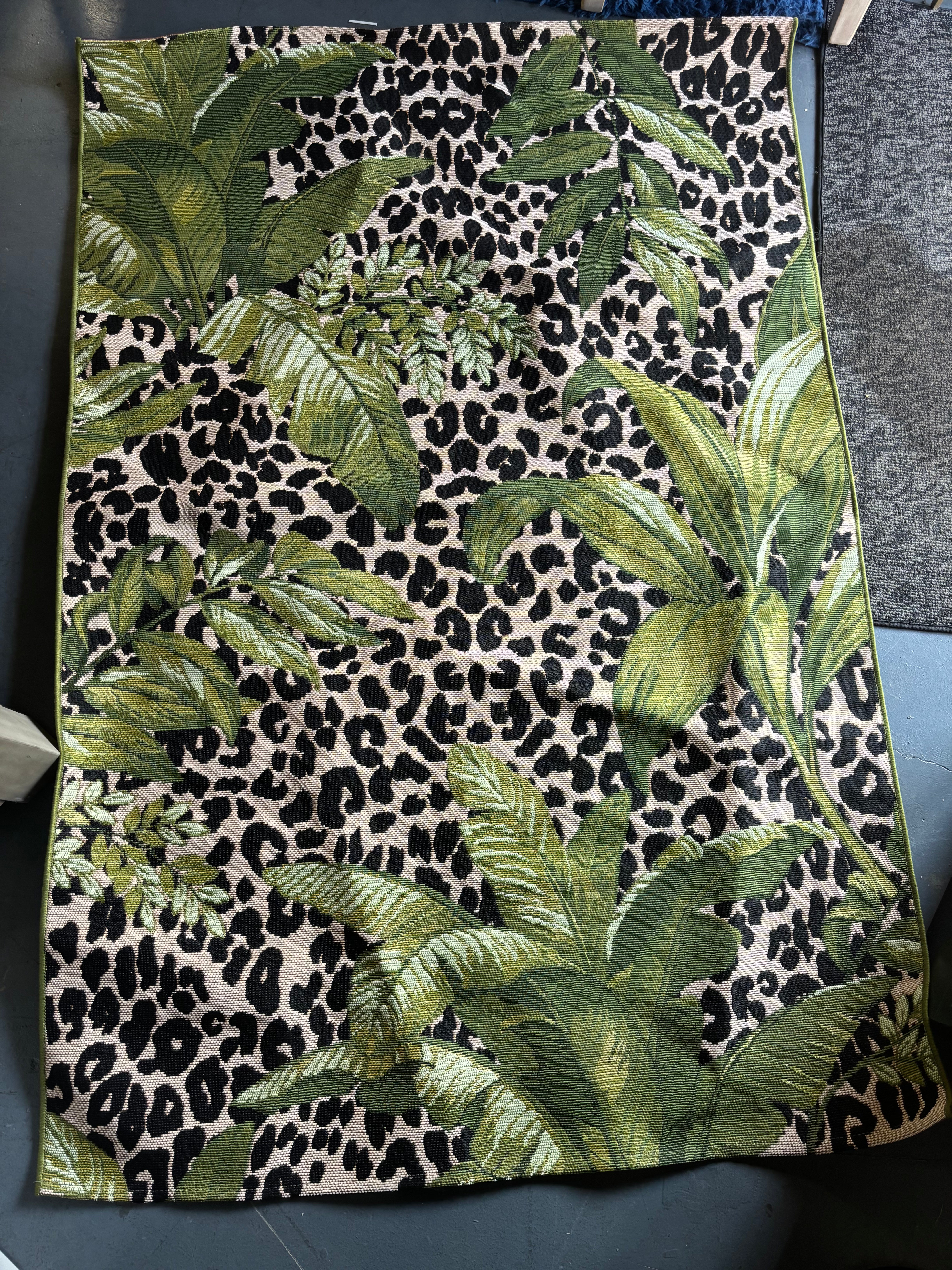 4'x6' Liora Manne Marina Tropical Indoor/Outdoor Rug - Safari Green SHOWROOM ITEM