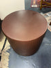 🔴 Geometric Terrafab Accent Table - Brown SHOWROOM ITEM
