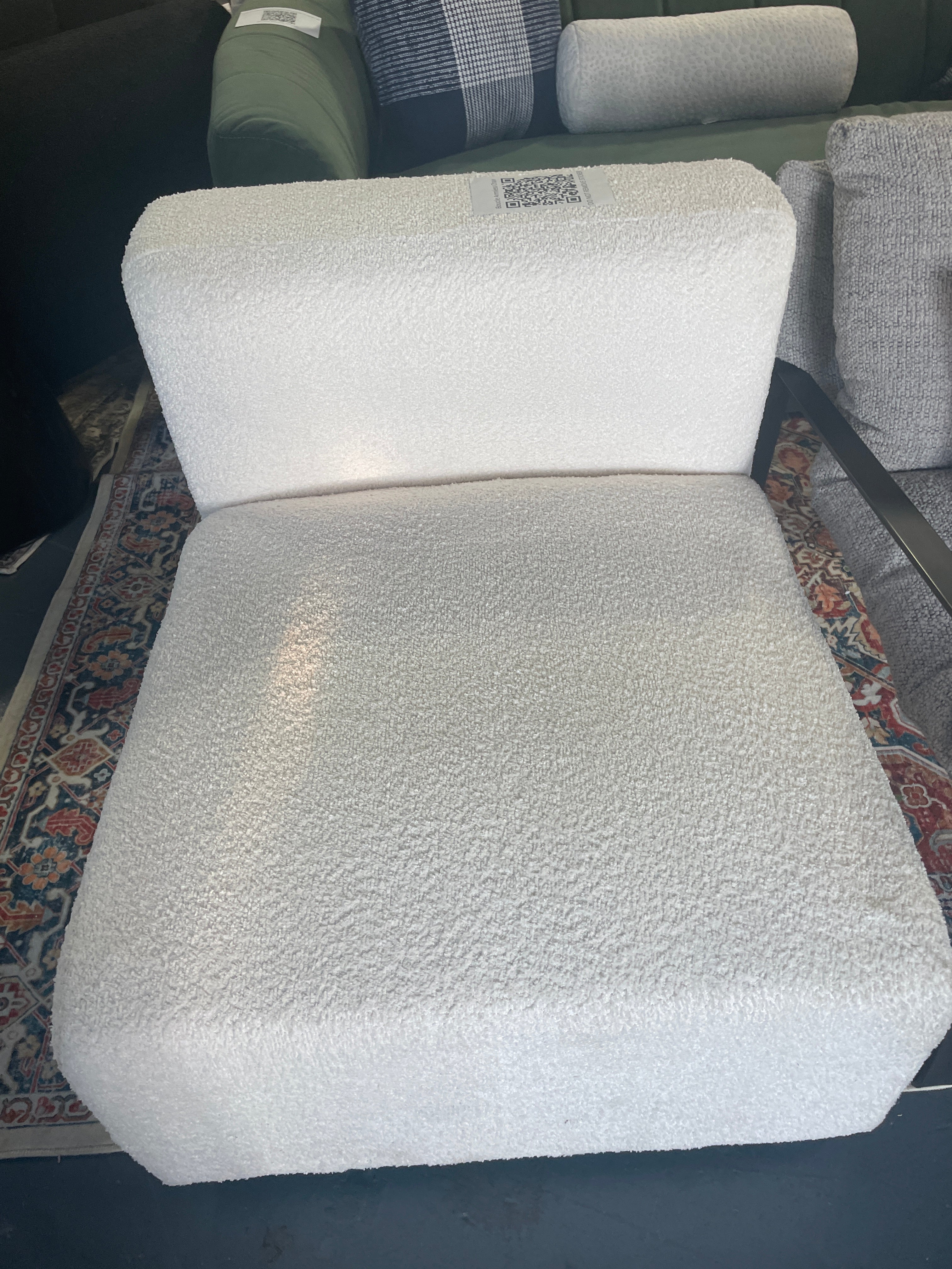 Boucle Armless Chair SHOWROOM ITEM