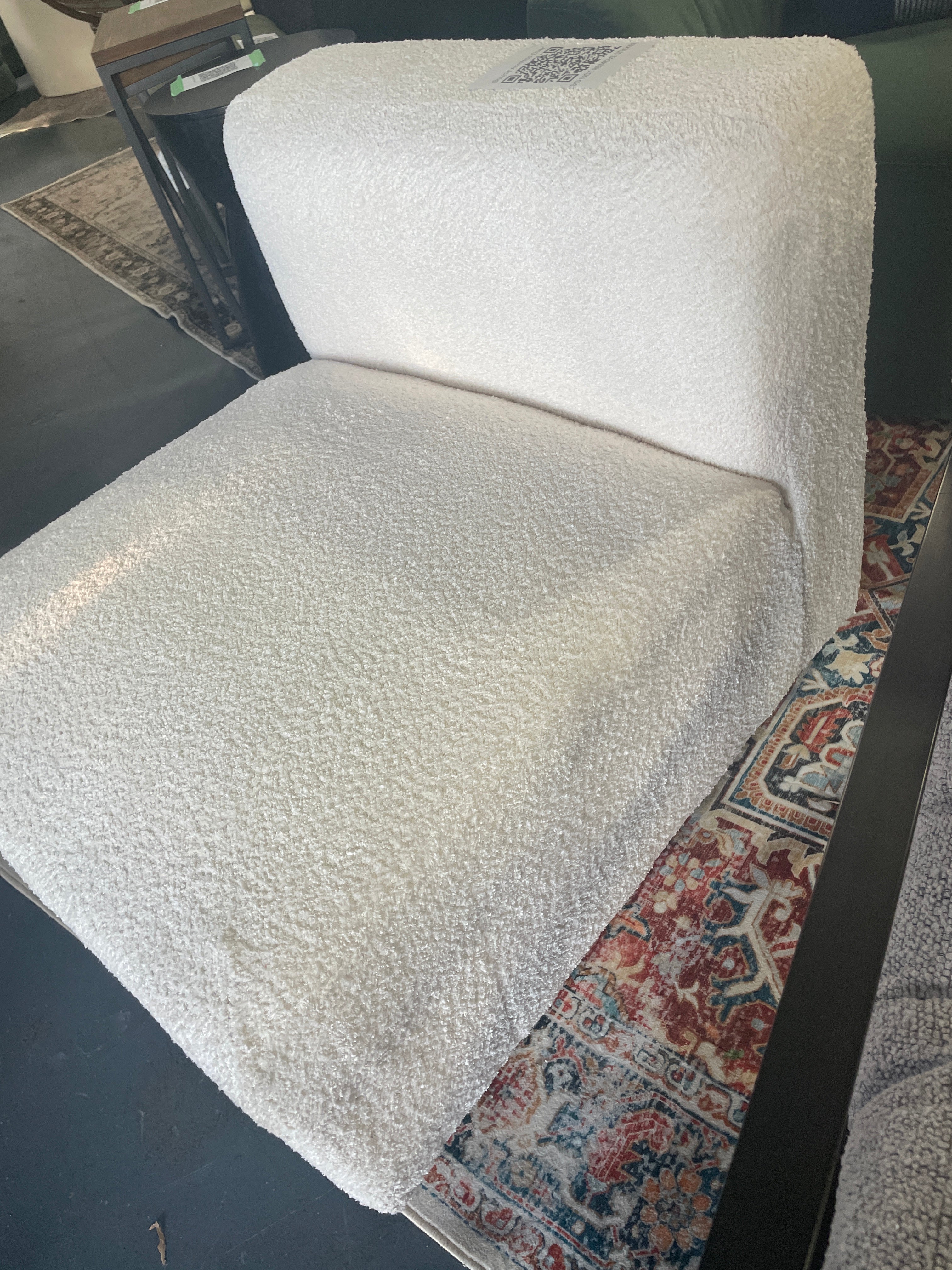 Boucle Armless Chair SHOWROOM ITEM