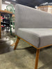 2pc Odessa Mid-Century Modern Dining Nook Banquette Set SHOWROOM ITEM