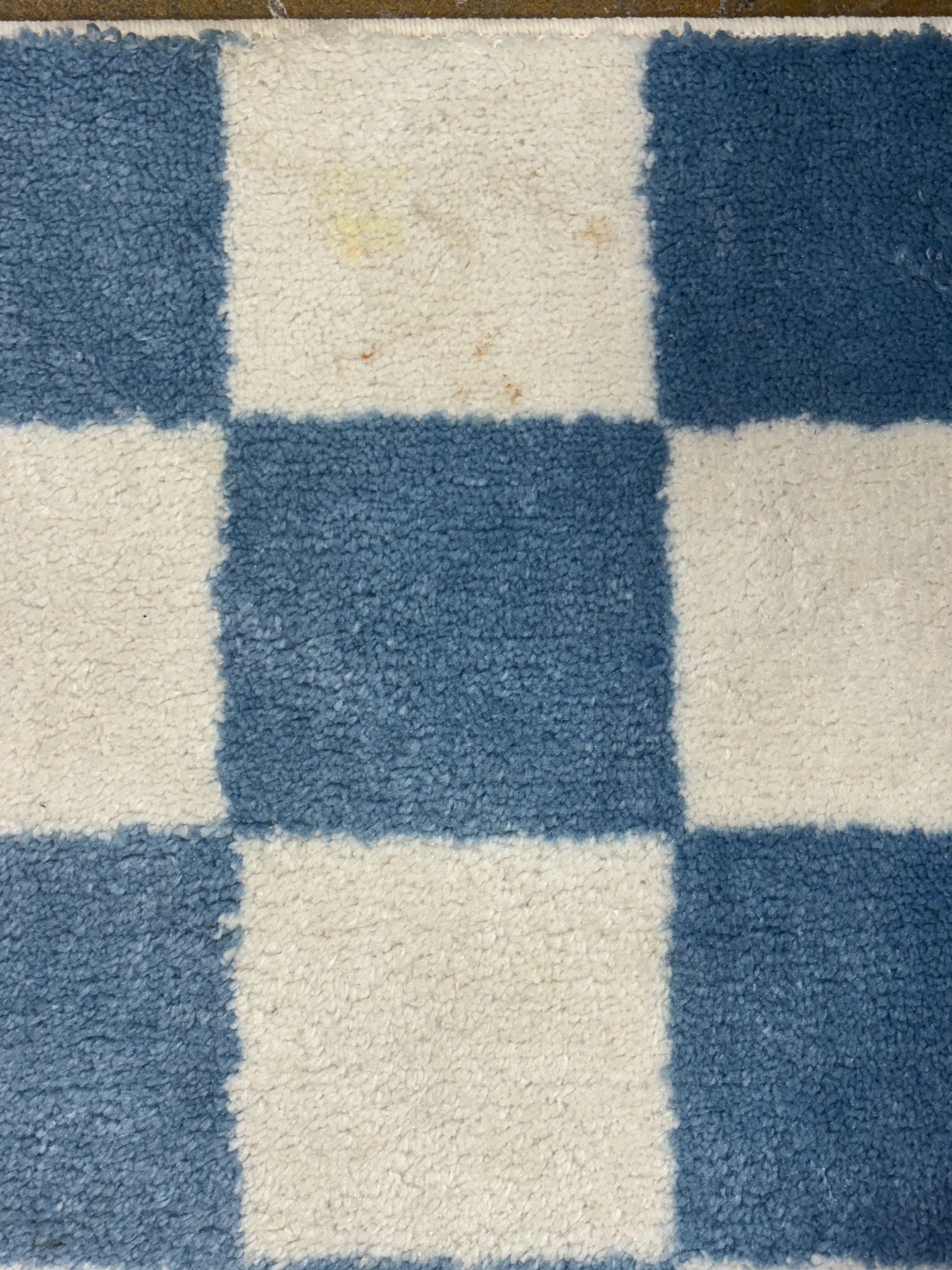 4' x 5'5" Kids' Area Rug Checker - Blue SHOWROOM ITEM