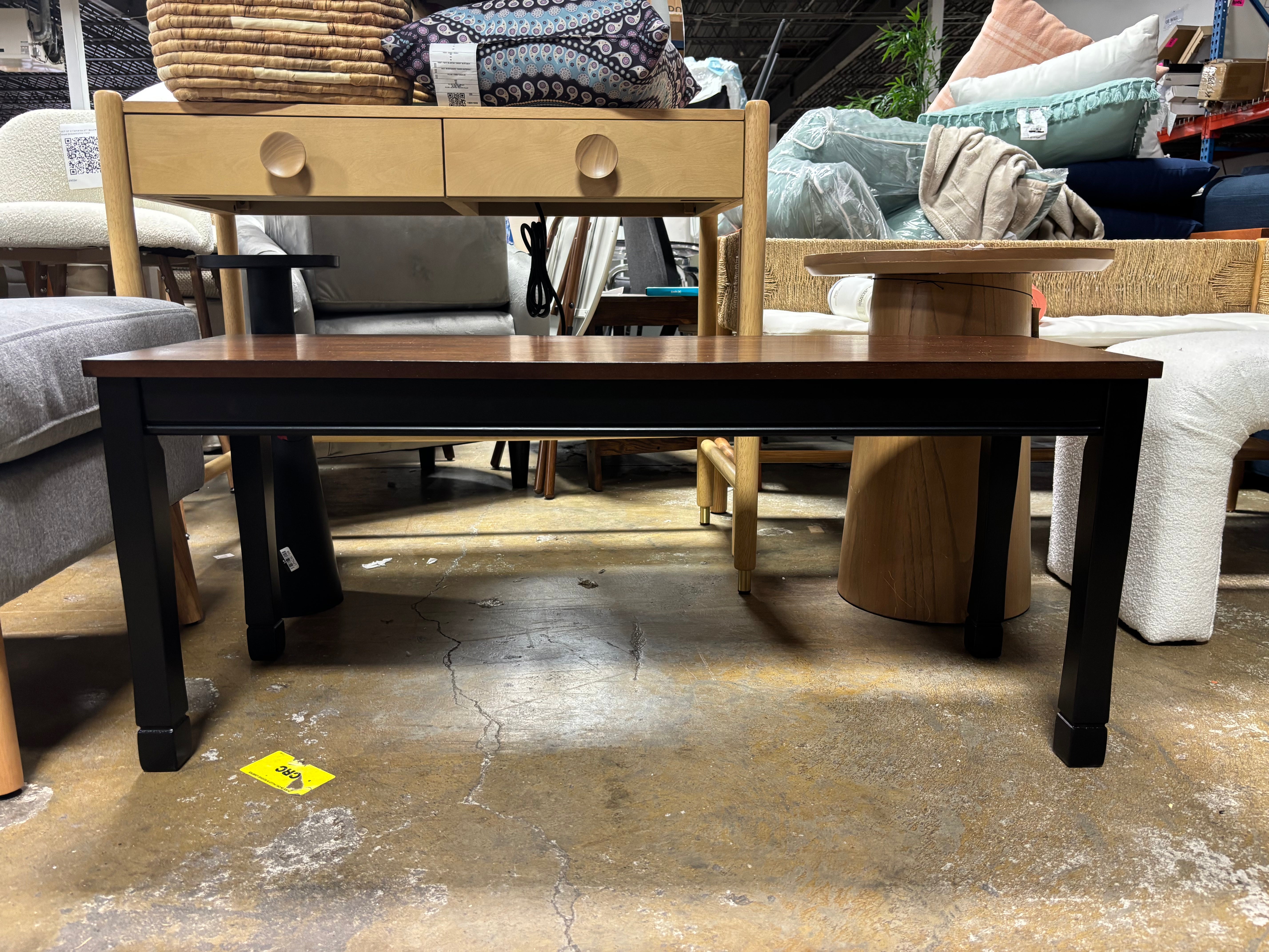Owingsville Large Dining Room Bench - Black/Brown SHOWROOM ITEM