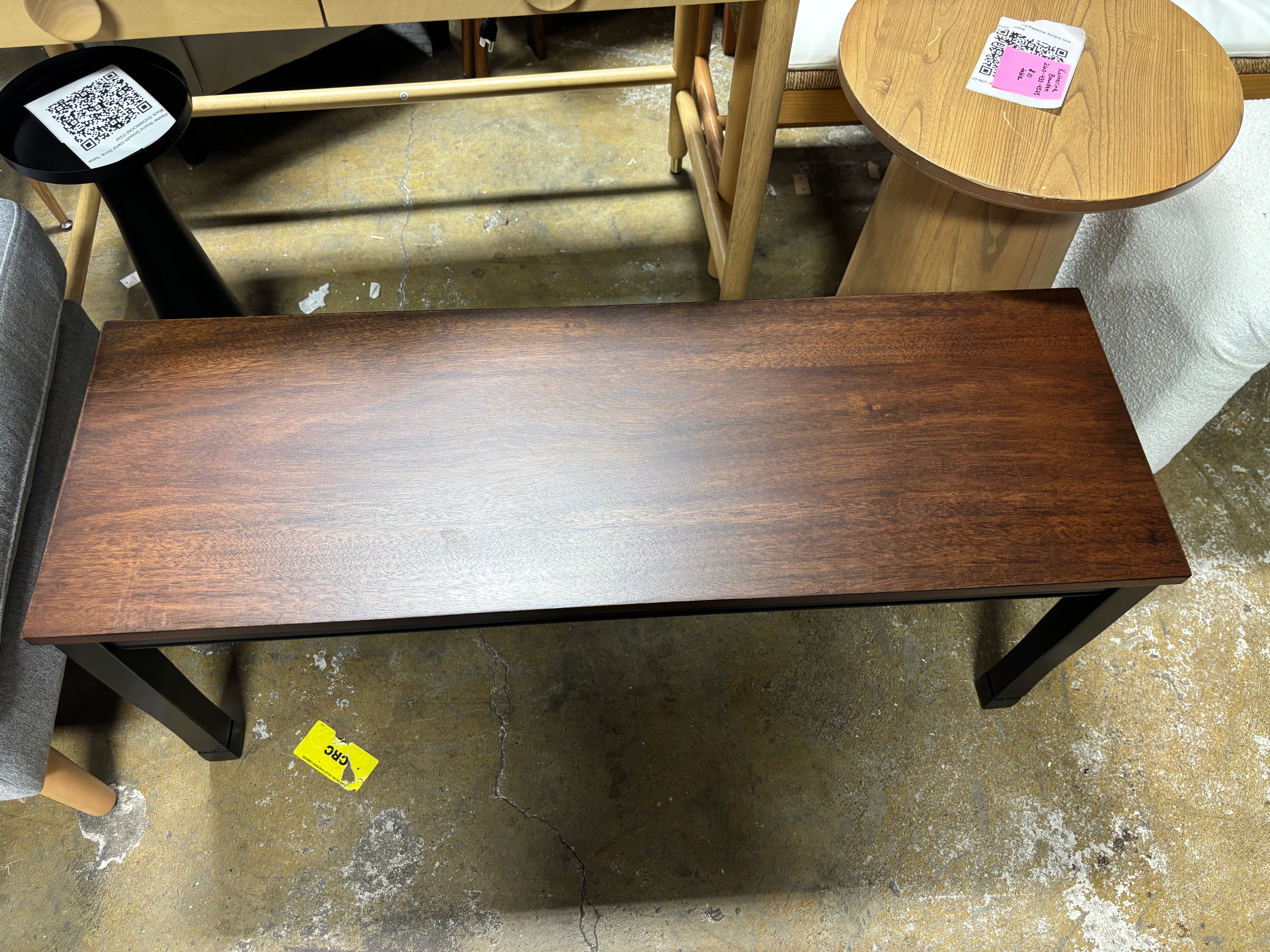 Owingsville Large Dining Room Bench - Black/Brown SHOWROOM ITEM