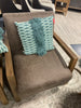 SET OF 2 Kaleo Low Profile Faux Leather Accent Chair SHOWROOM ONLY ITEM