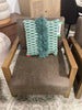 SET OF 2 Kaleo Low Profile Faux Leather Accent Chair SHOWROOM ONLY ITEM