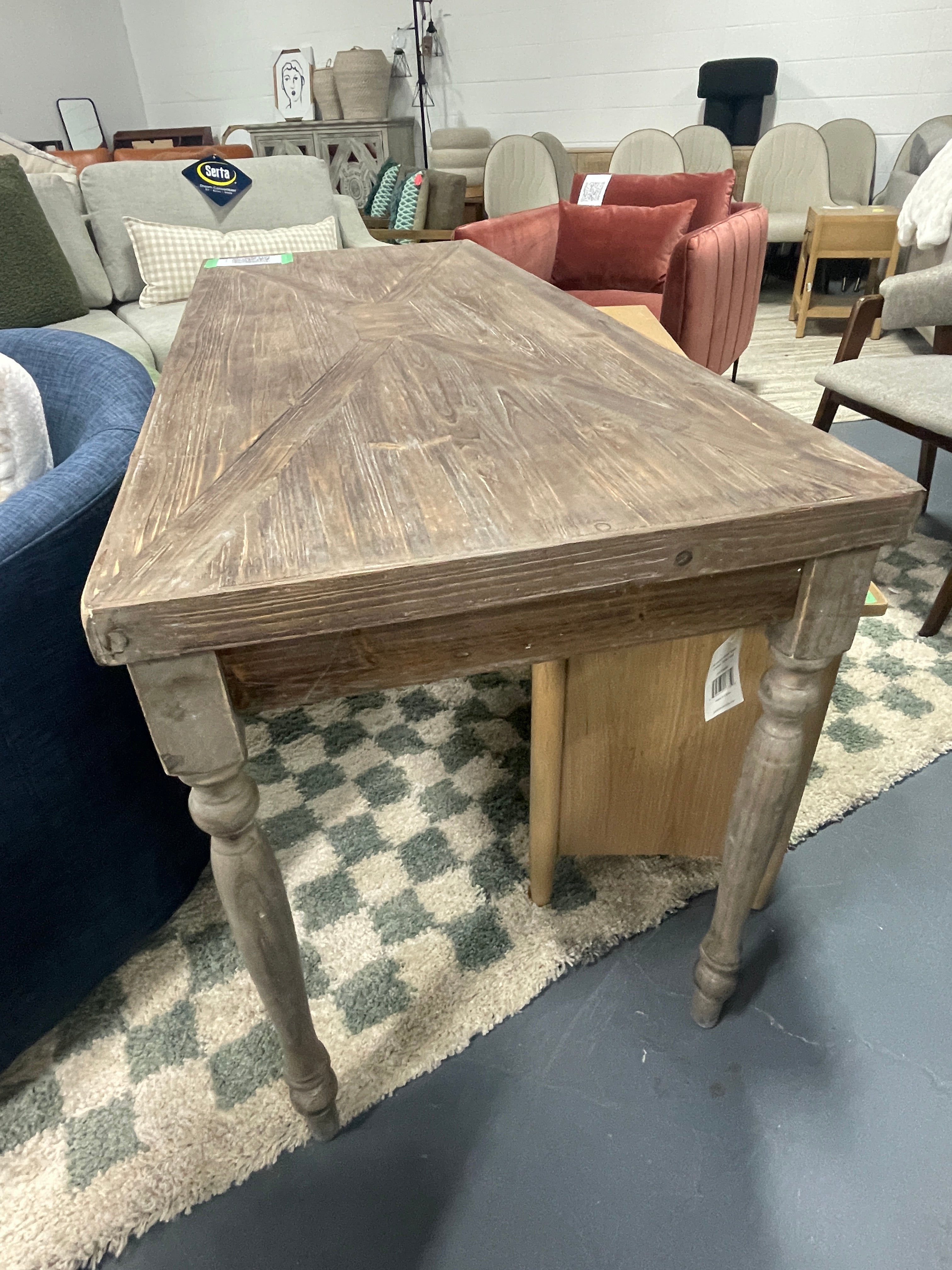 Femi Solid Wood Console Table SHOWROOM ITEM