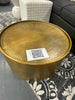 Manila Round Hammered Drum Coffee Table SHOWROOM ITEM