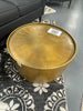 Manila Round Hammered Drum Coffee Table SHOWROOM ITEM