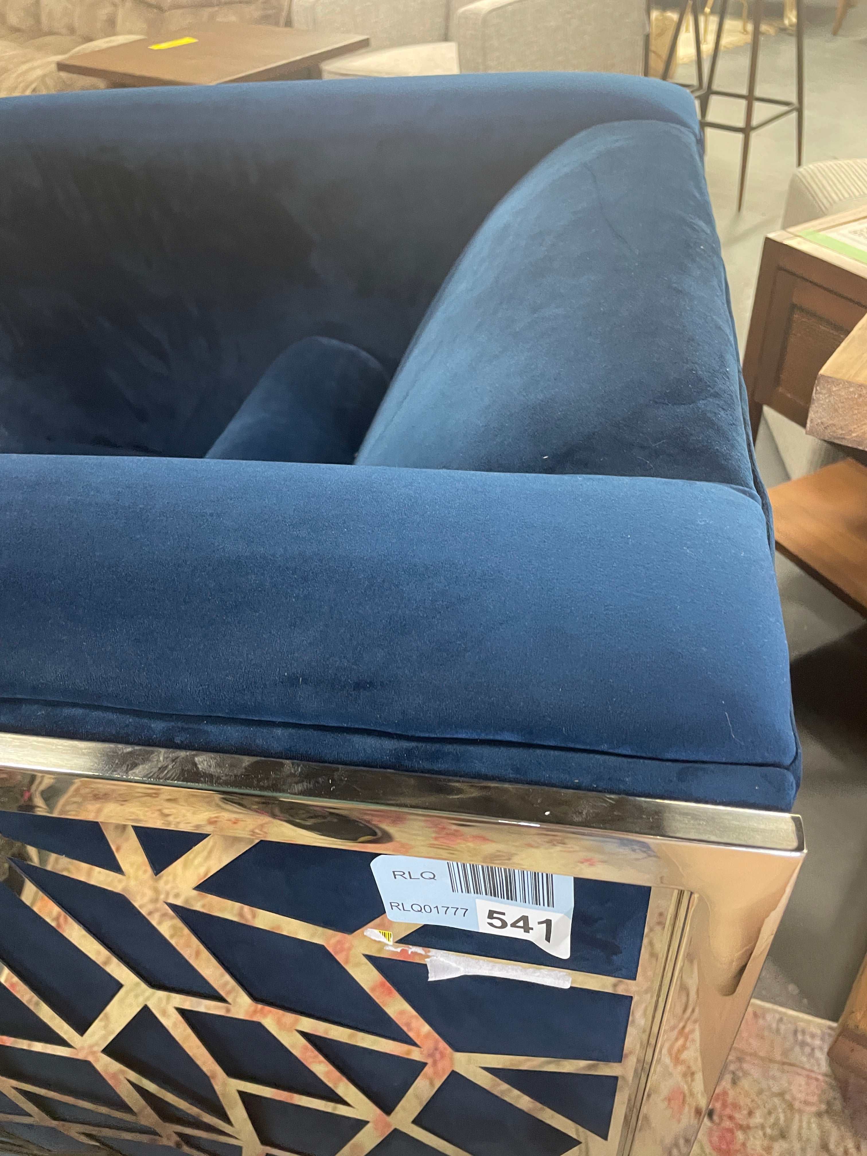 Sansa Velvet Armchair SHOWROOM ITEM ONLY