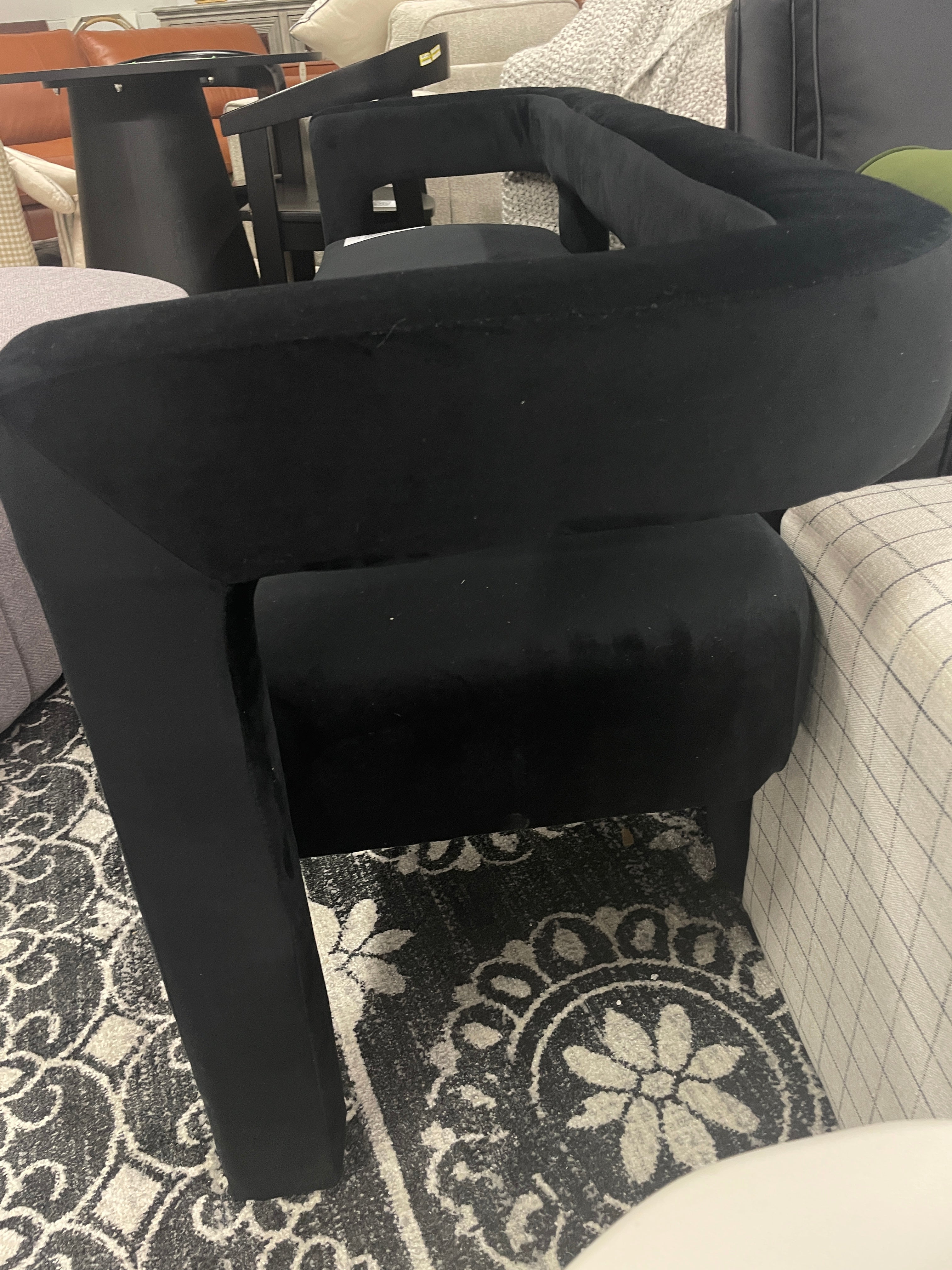 Velvet Upholstered Bench SHOWROOM ITEM
