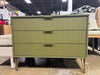 Manhattan Comfort Dumbo 3-Drawer Dresser - Olive Green SHOWROOM ITEM