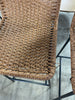 SET OF 3 Wasson Woven Metal Leg Counter Height Barstool Tan SHOWROOM ITEM