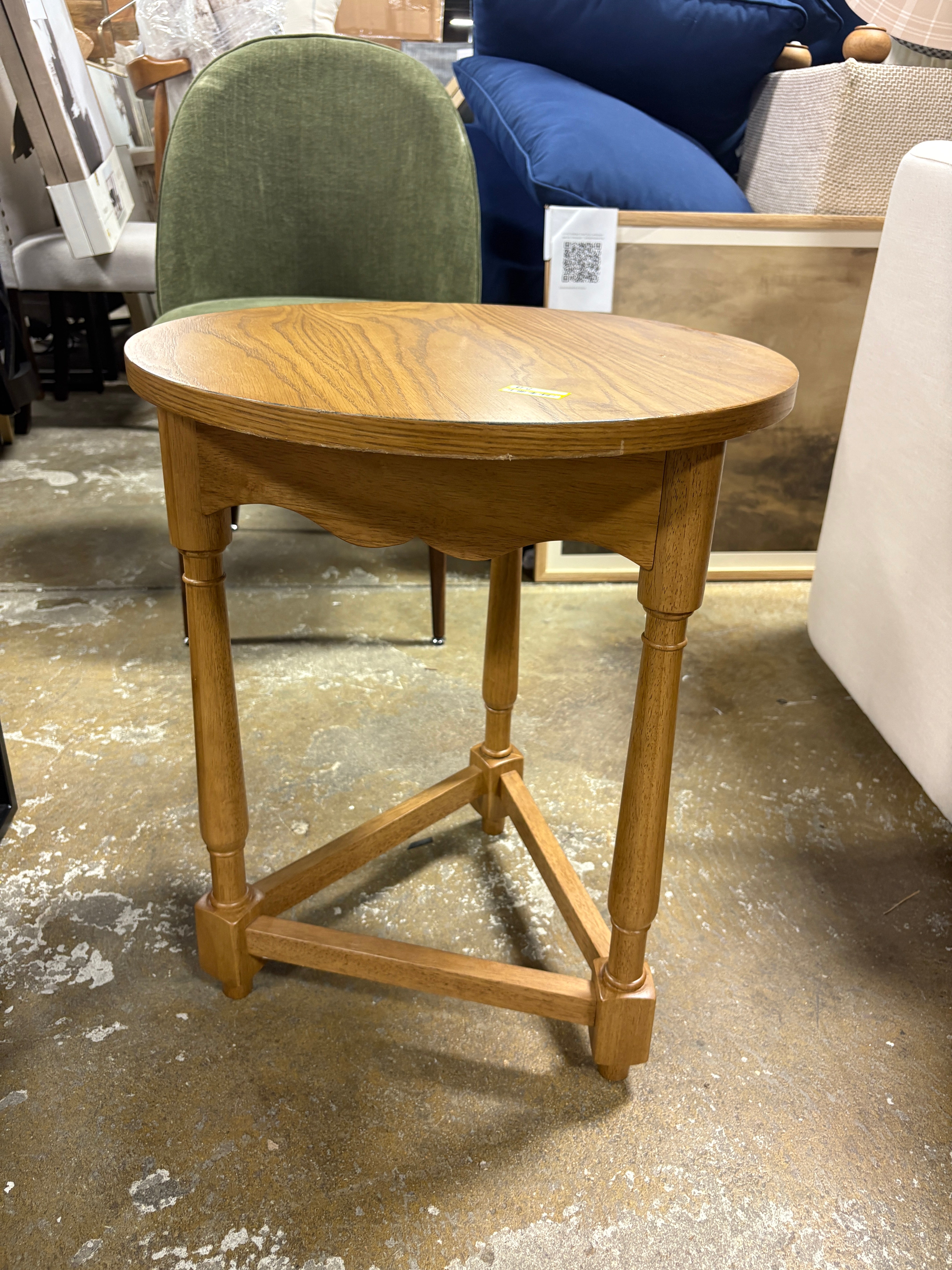 Scalloped Accent Table Light Oak - Threshold™ designed with Studio McGee Showroom Item