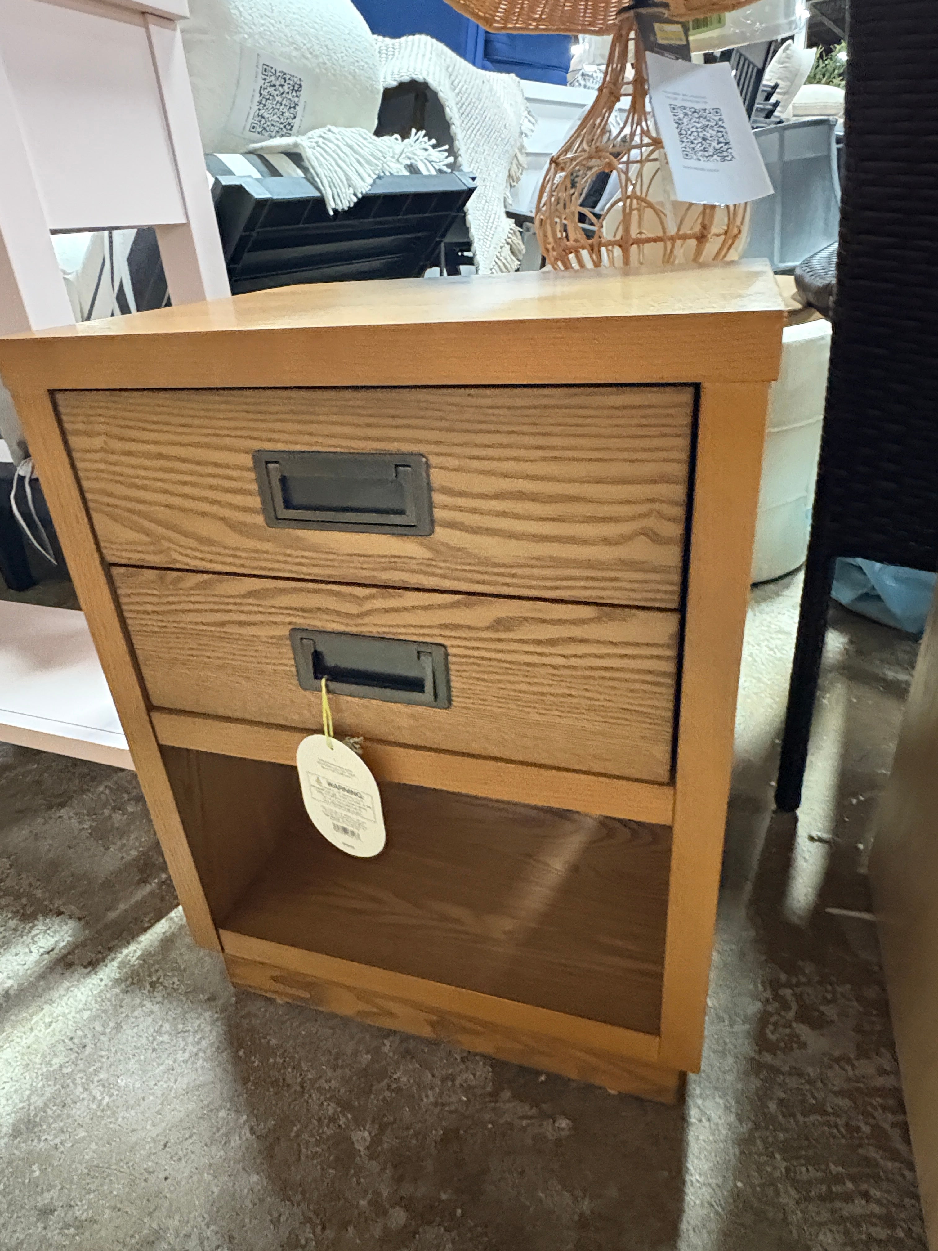 Bourne Accent Table Natural - Threshold™ SHOWROOM ITEM
