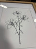 (Set of 3) Framed Antique Floral Print Set - Natural SHOWROOM ITEM
