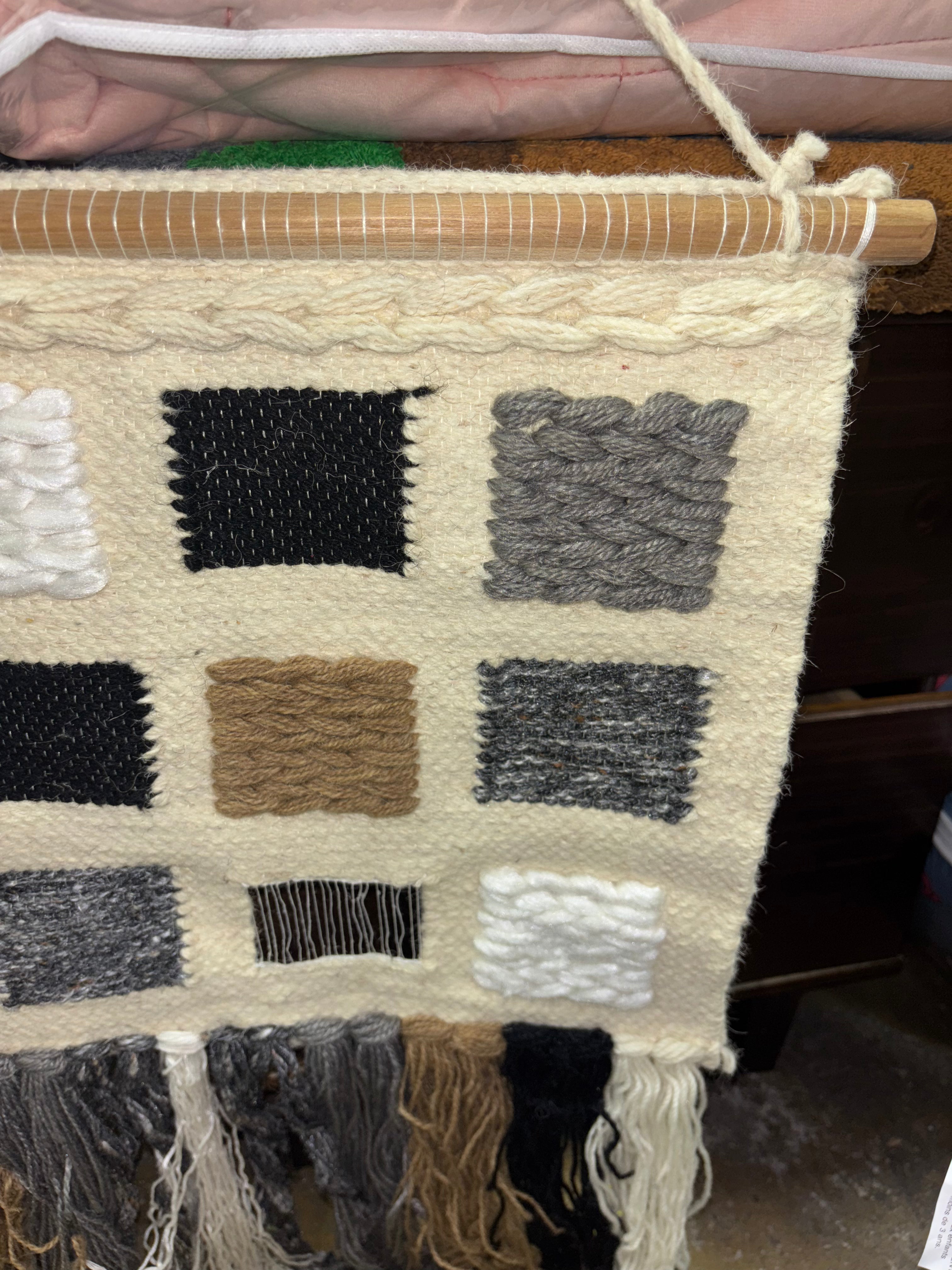 Saro Lifestyle Textured Woven Wall Hanging SHOWROOM ITEM