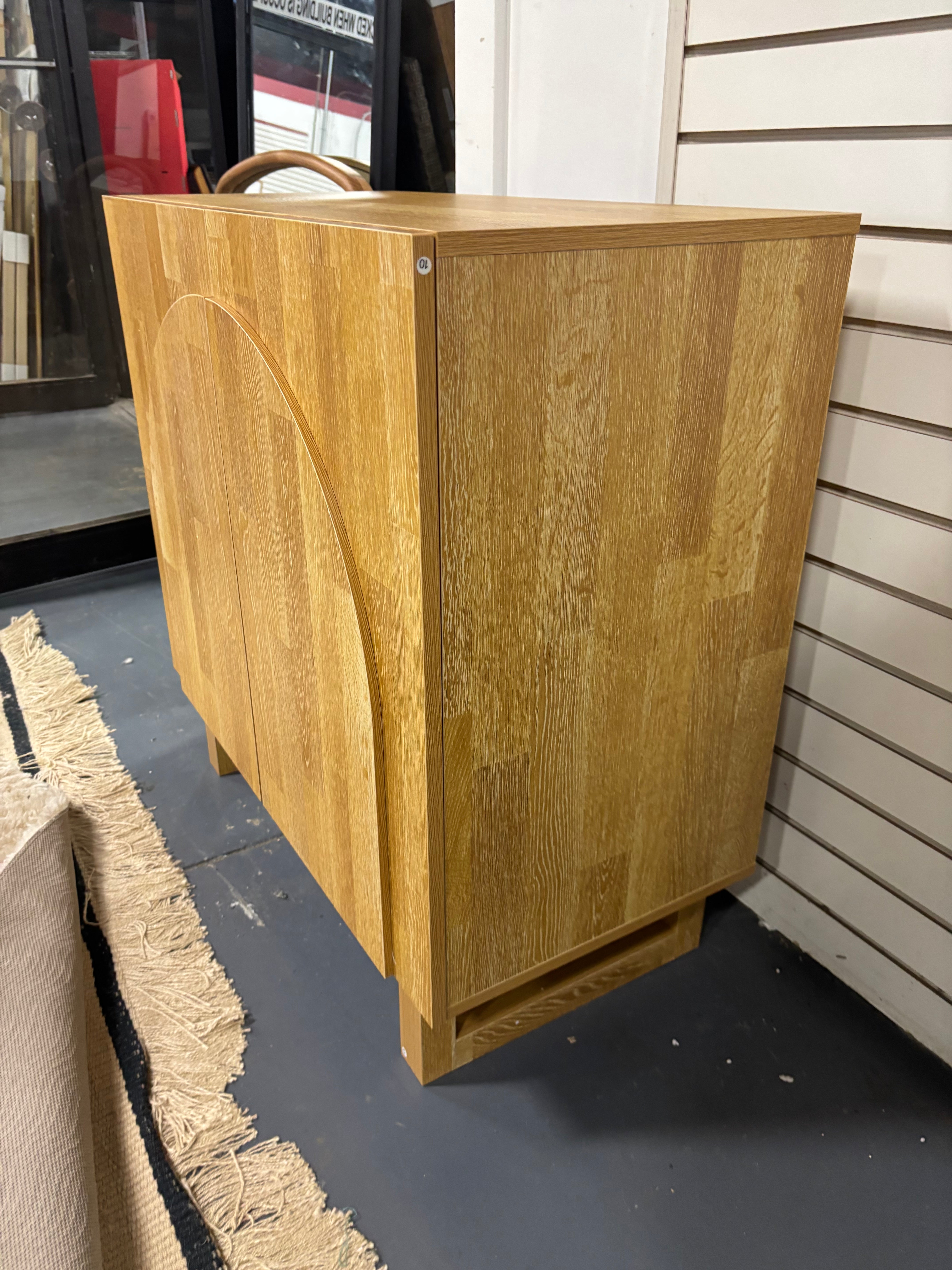 31" Small Wooden Storage Cabinet with Doors - Cuddlewood SHOWROOM ITEM