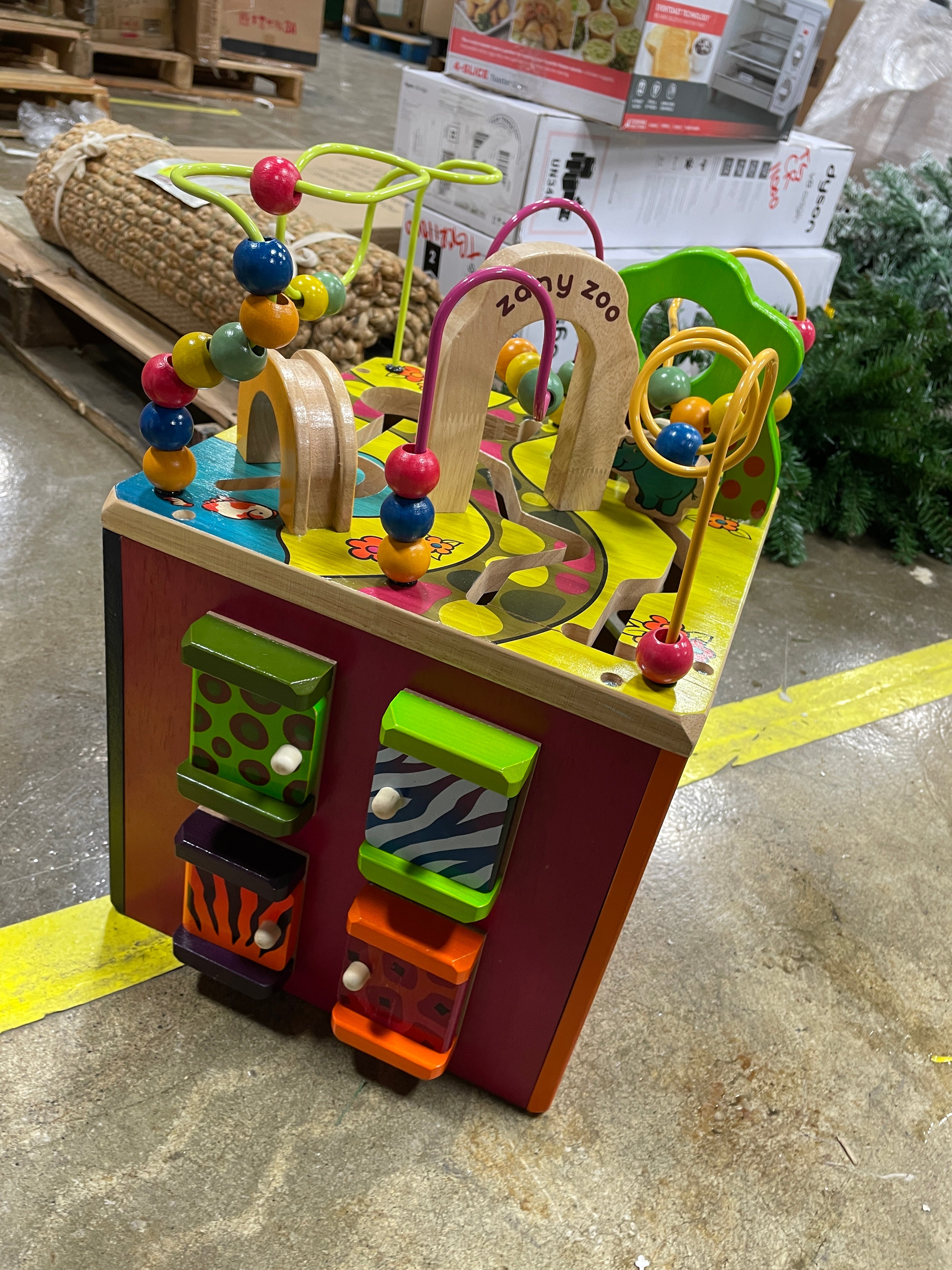 B. toys Wooden Activity Cube - Zany Zoo – Salvage & Co Indy