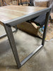 Wood and Metal Counter Height Dining Table