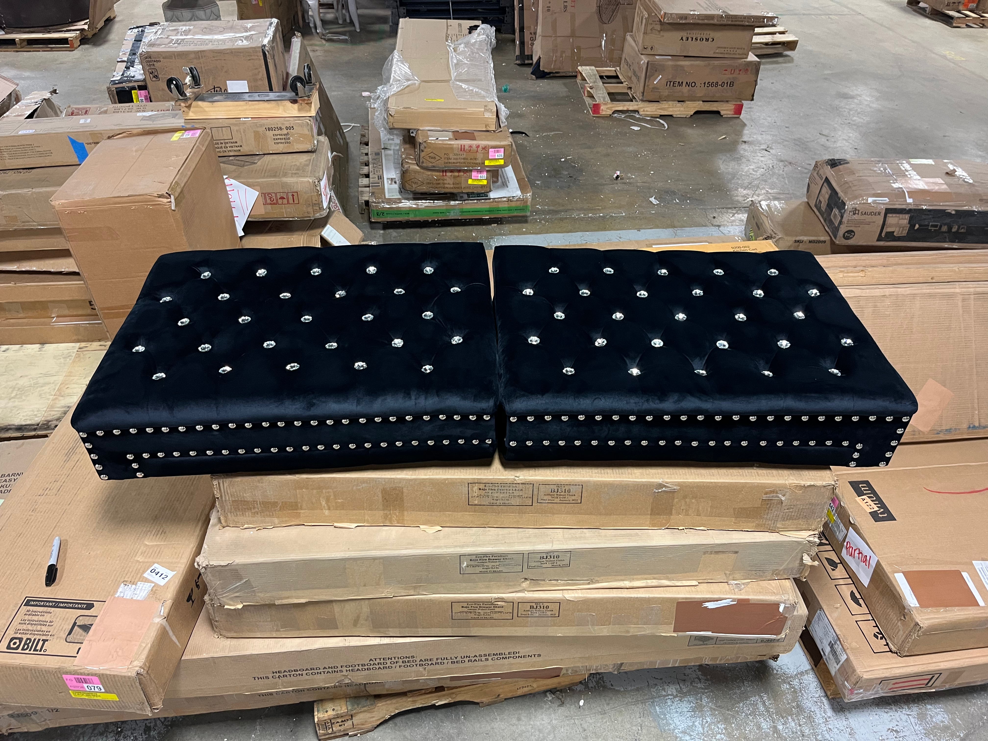 Bedazzled Sofa arms (repurposed dog bed)