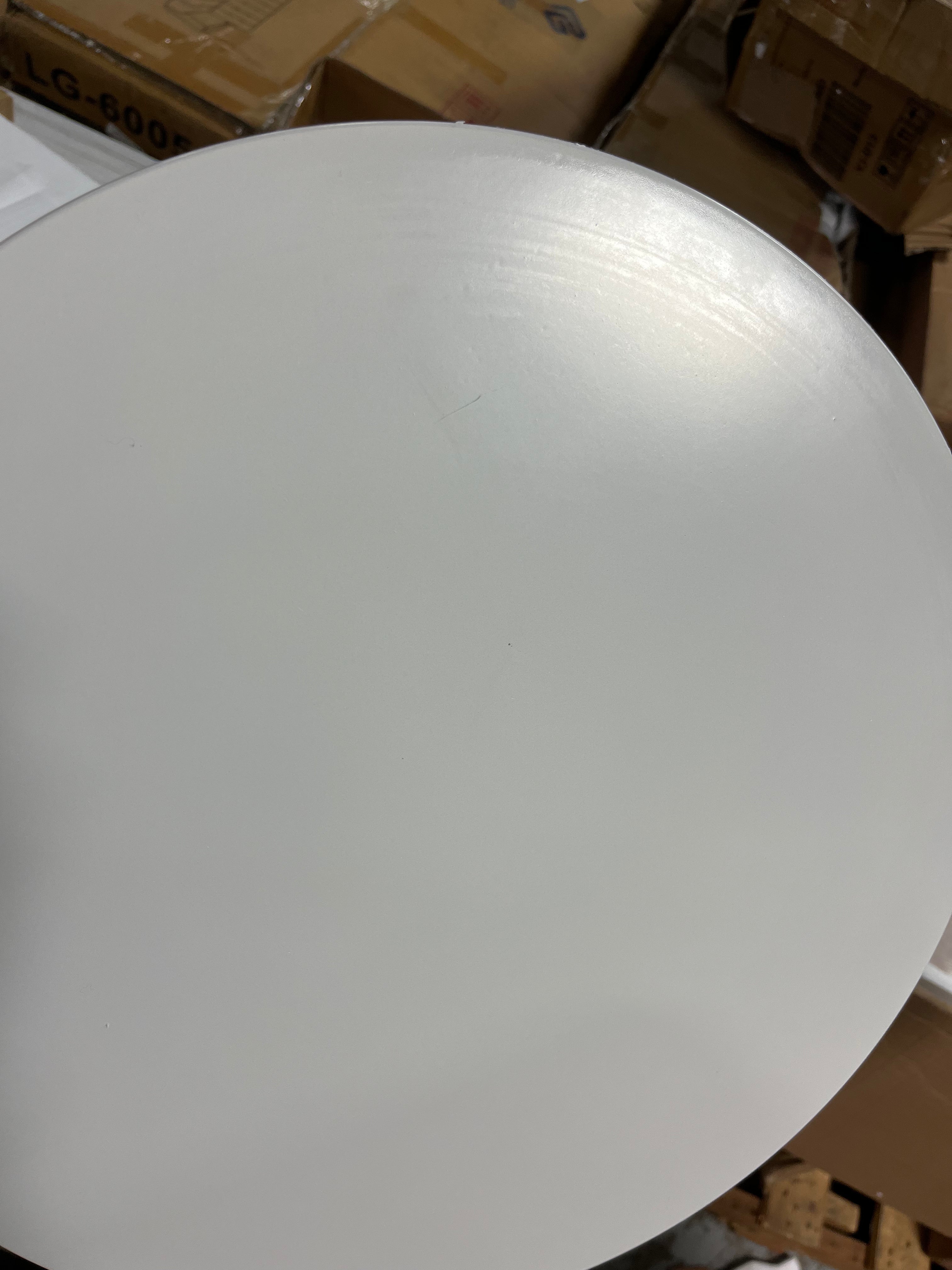 Furniture Acton Round Spindle Accent Table - White