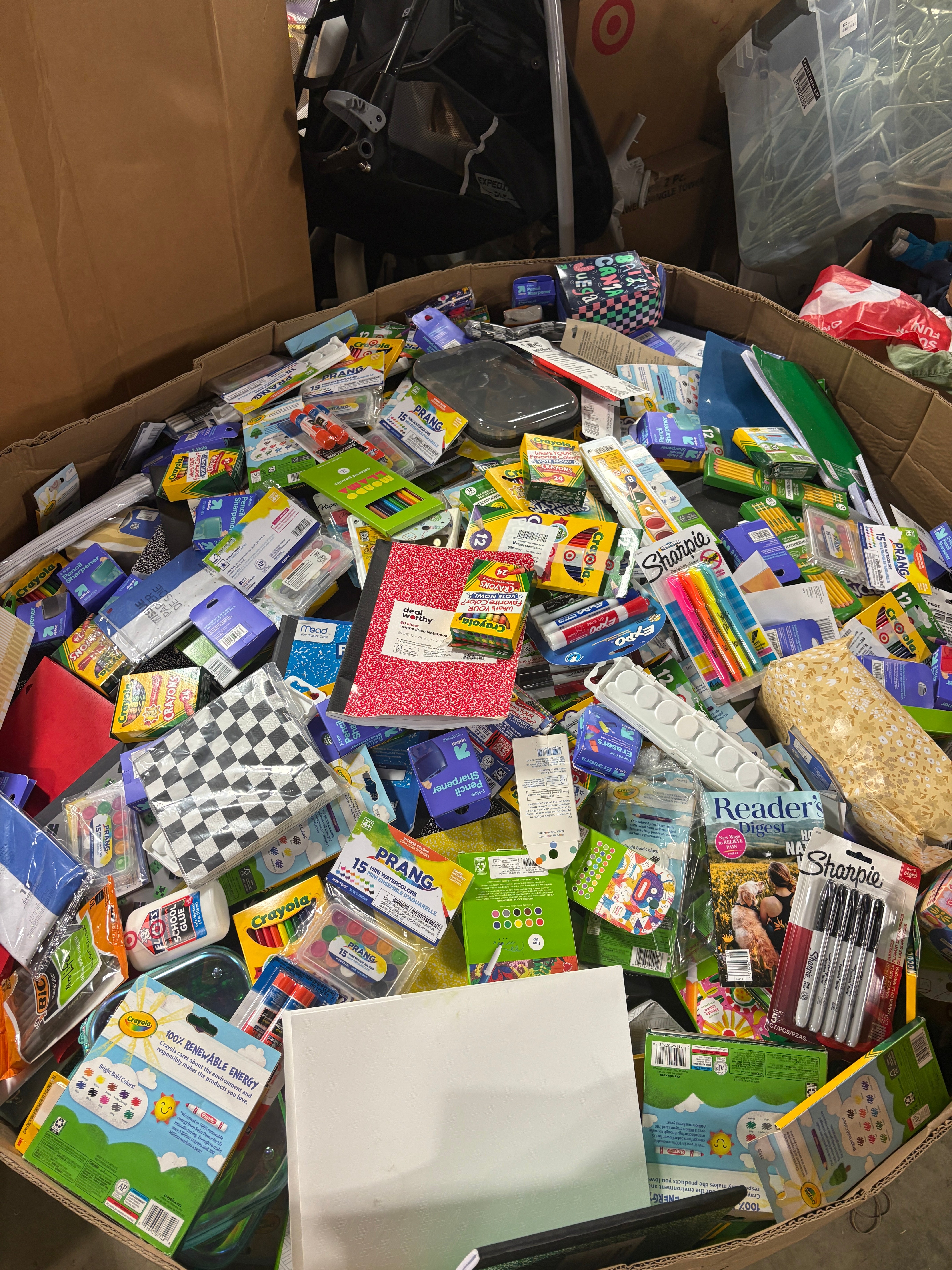 1 Pallet Unmanifested School Supplies Dollar Items appx 1452 items