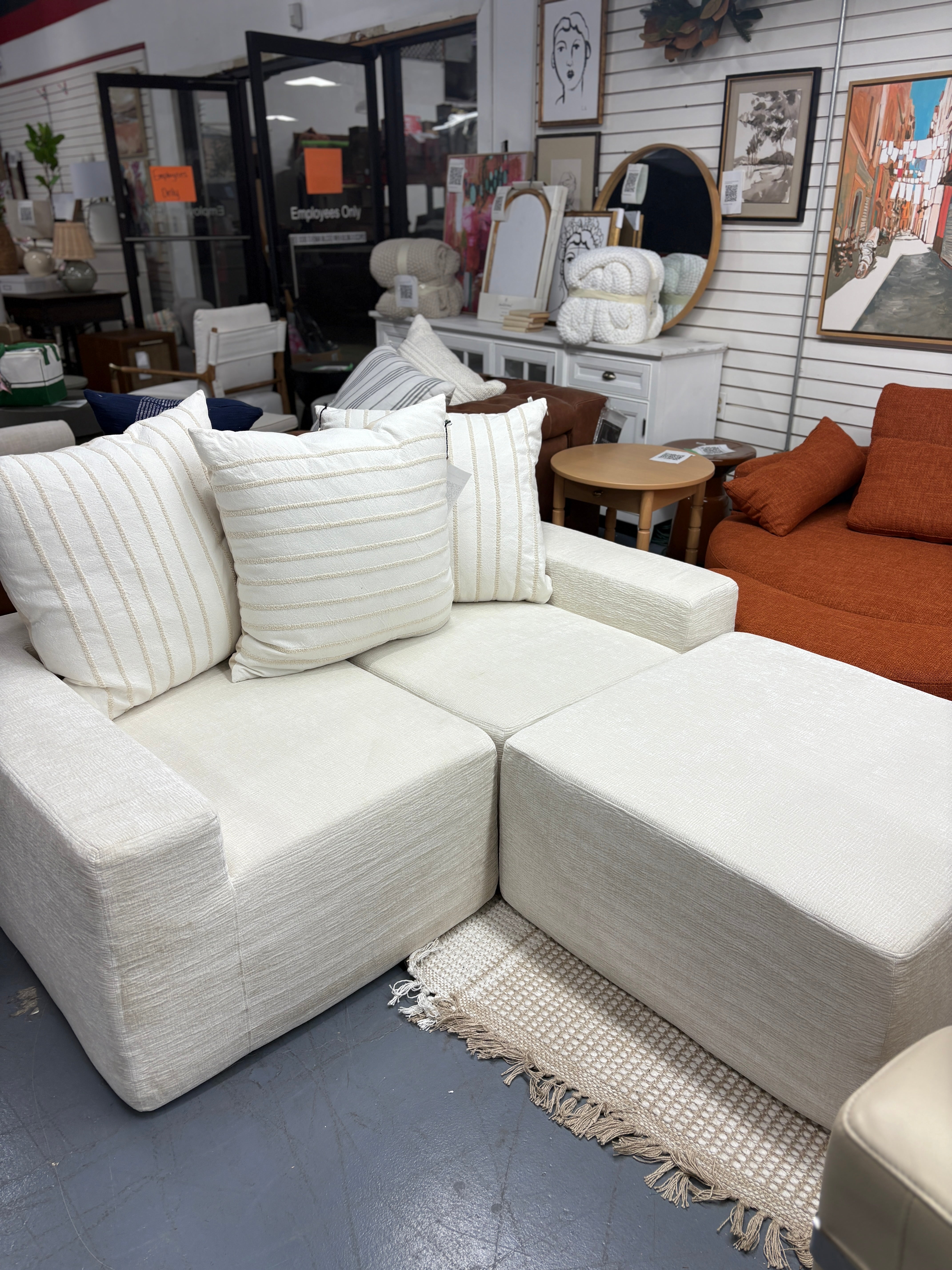 80"x33" Modular Sectional Sofa Couch SHOWROOM ITEM