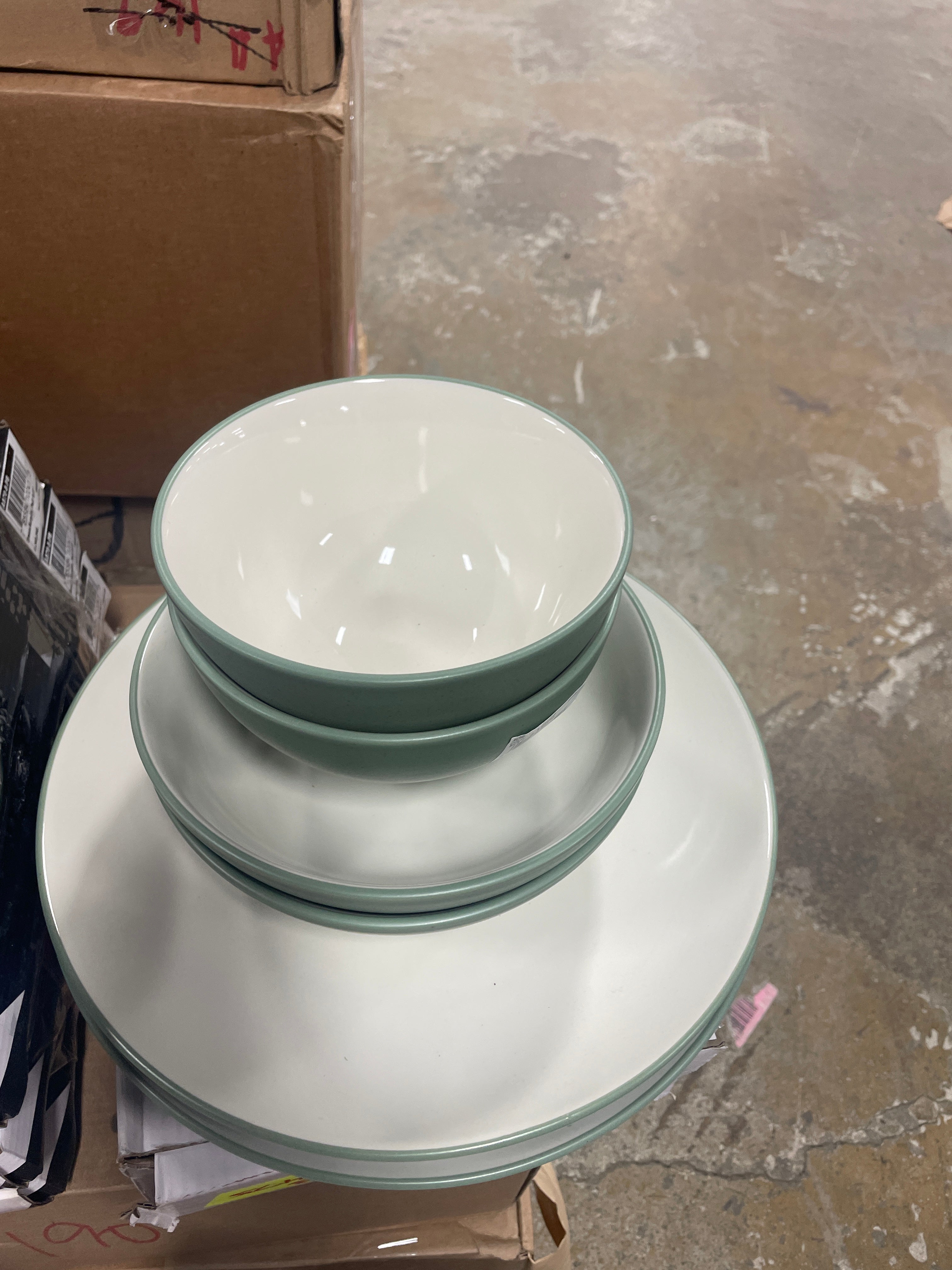 6 piece Noritake Colowave Green Set