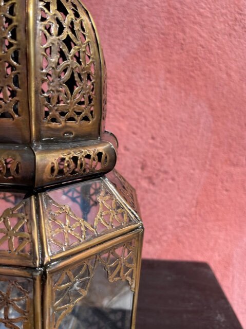 Moroccan Brass Lantern (final cut, no further discounts)