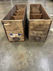 Antique wooden bins