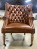 Welsh Leather Wingback Chair