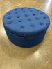 Wide Tufted Round Ottoman with Storage