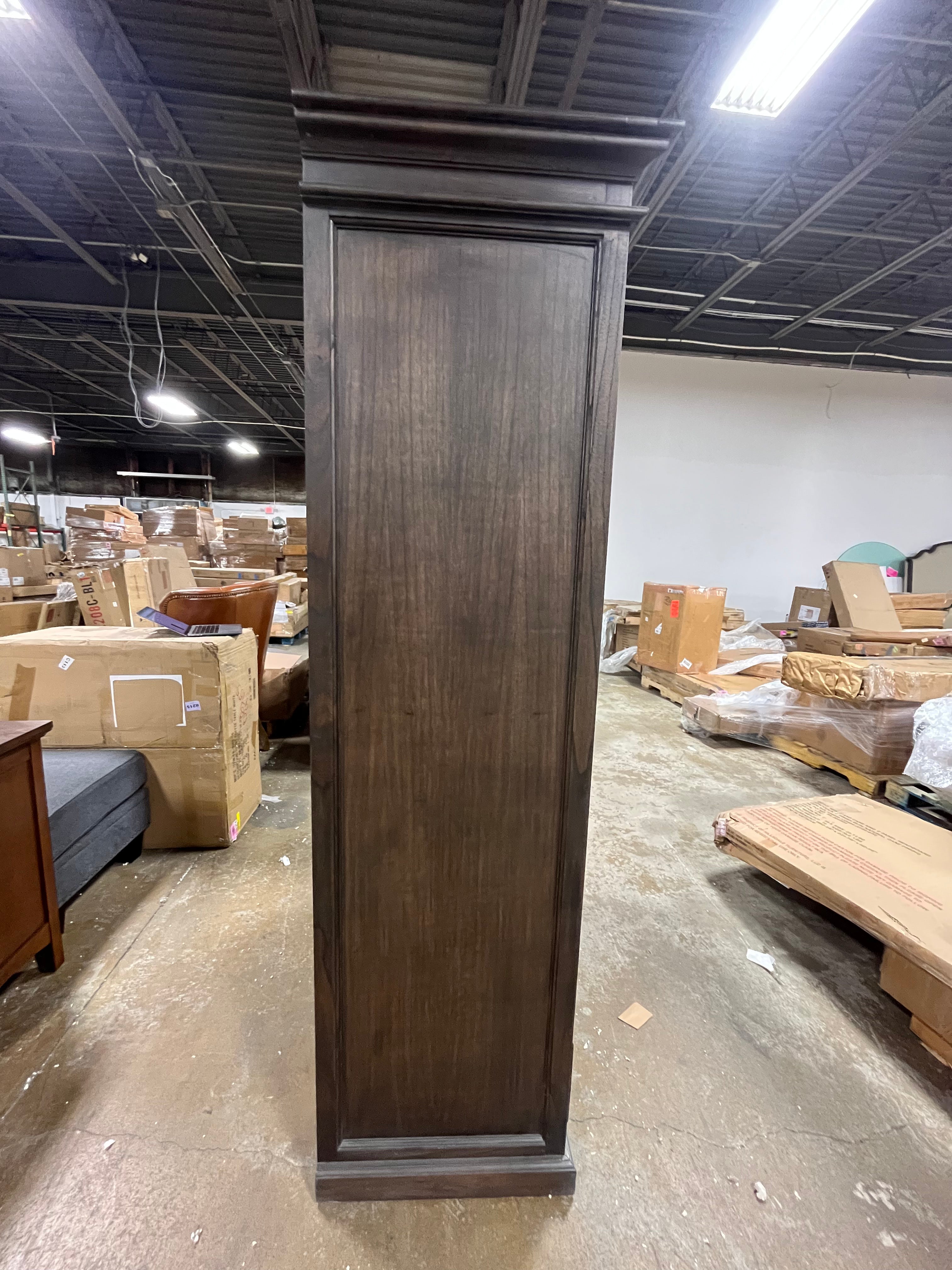 Solid Wood Wardrobe in Black Wash