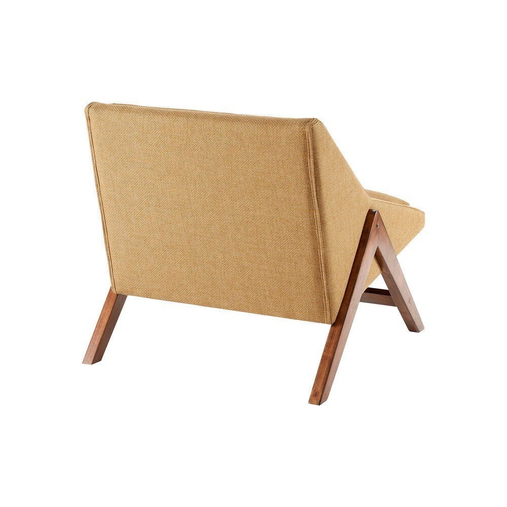Turi Mustard Yellow/ Pecan Lounge Chair