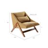 Turi Mustard Yellow/ Pecan Lounge Chair